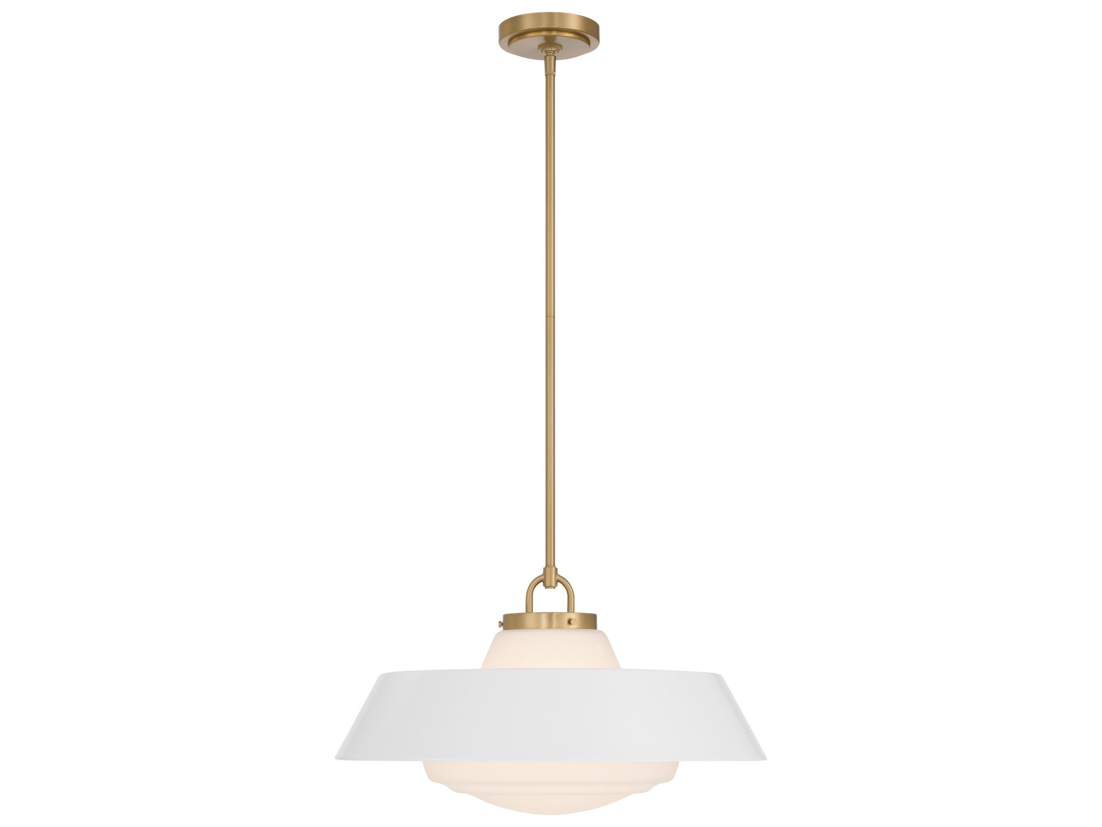Crystorama Xander 3-Light White Pendant