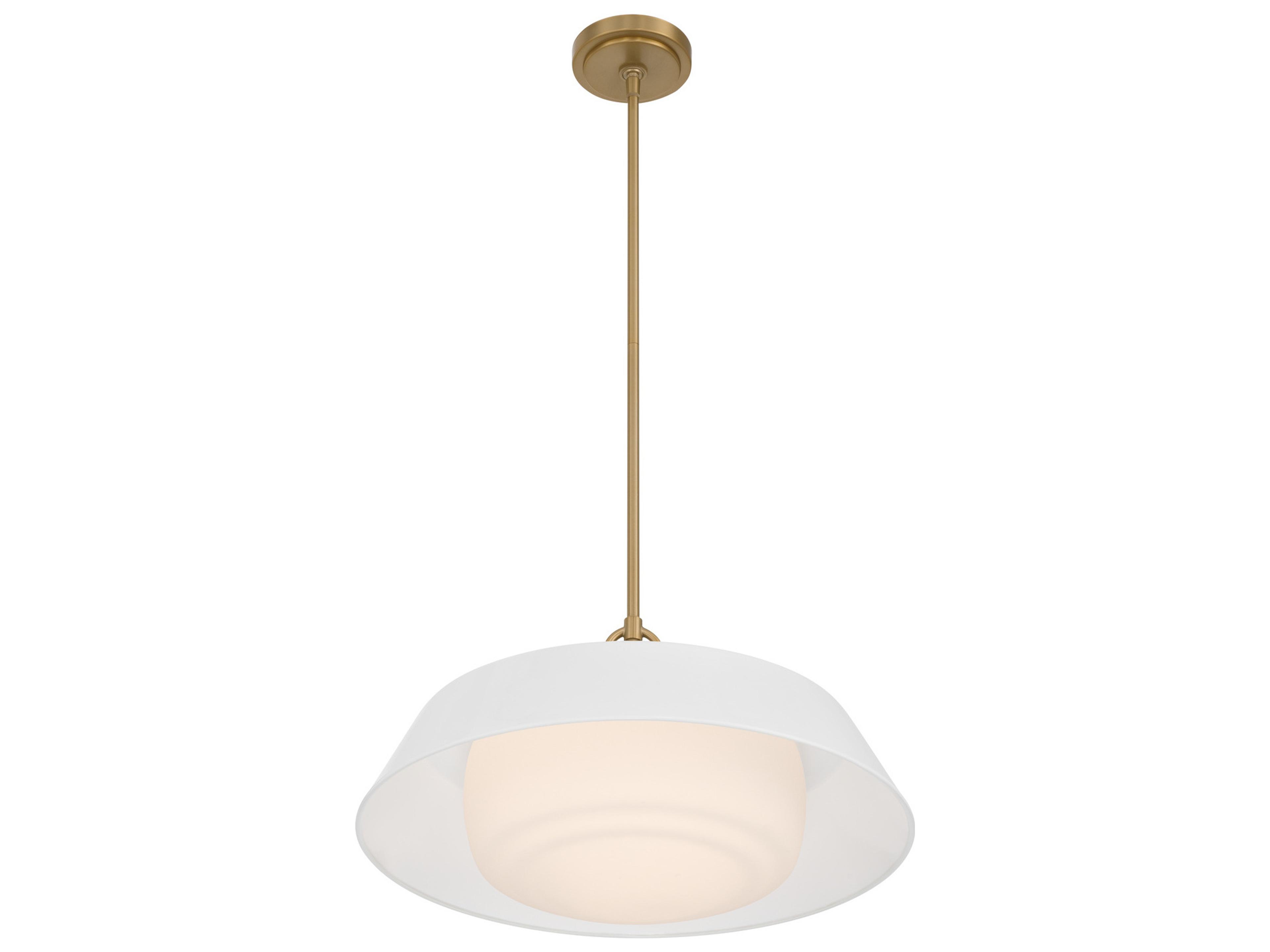 Crystorama Xander 3-Light White Pendant