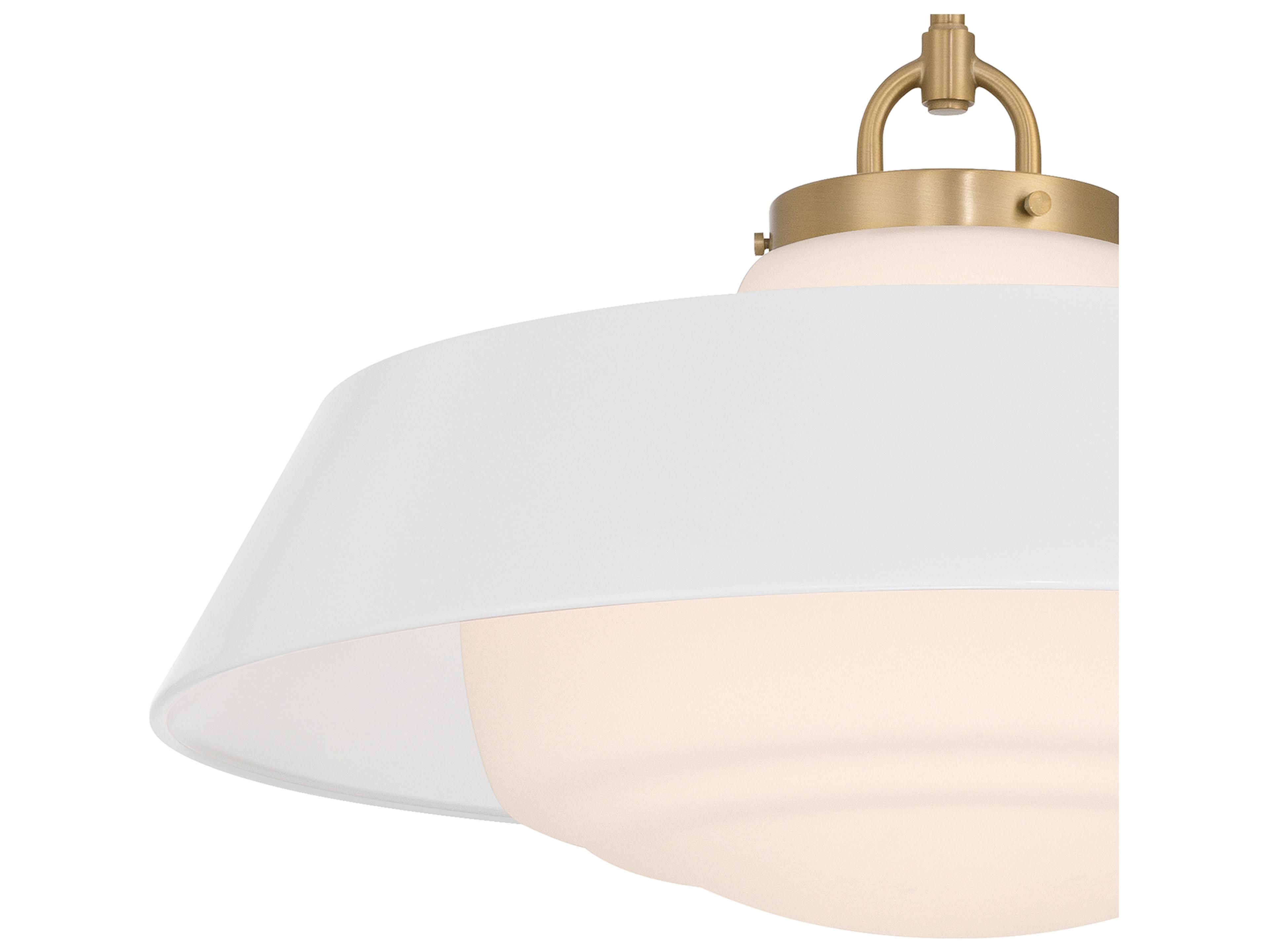 Crystorama Xander 3-Light White Pendant