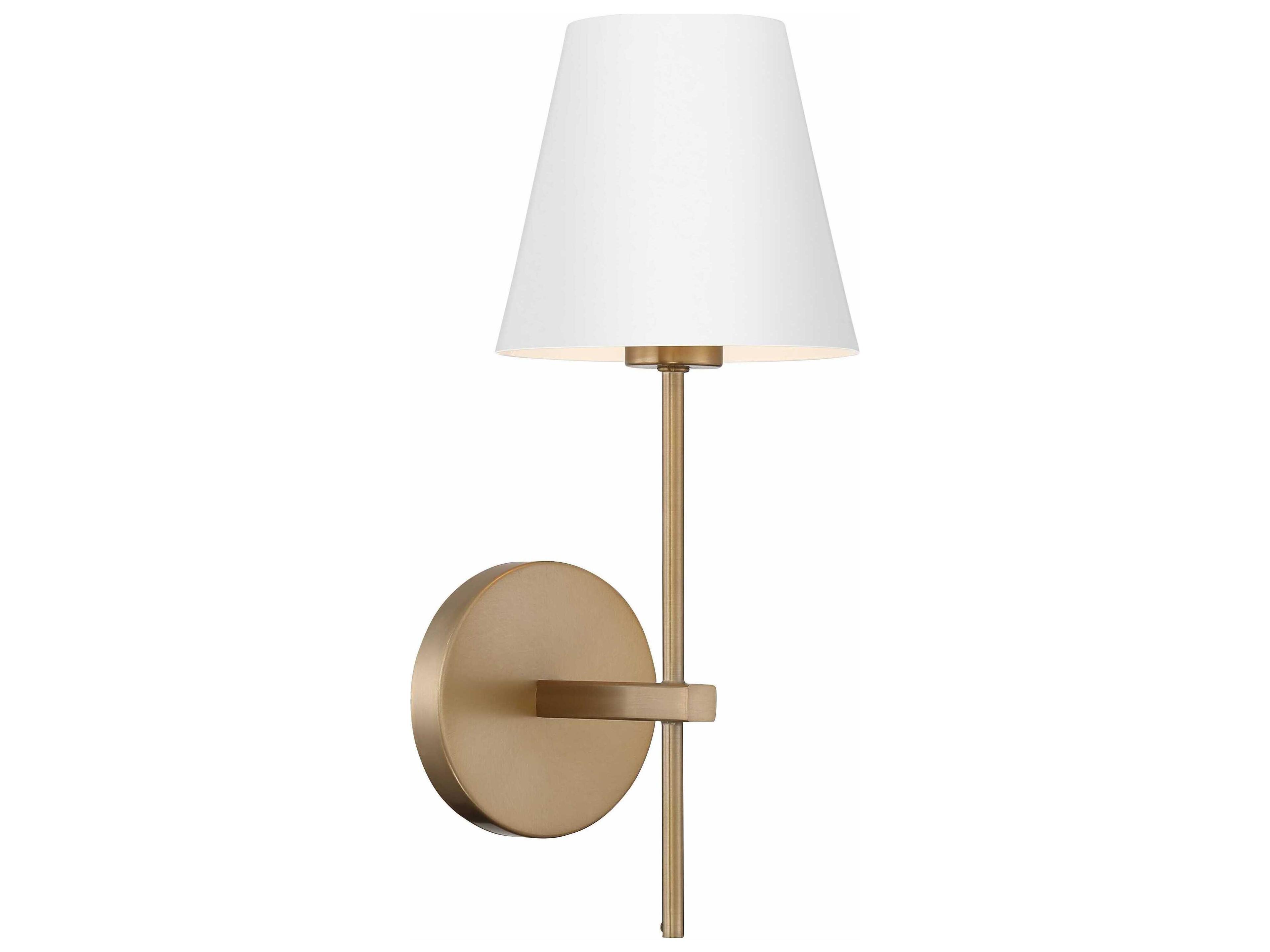 Crystorama Xavier 1-Light Vibrant Gold Wall Sconce