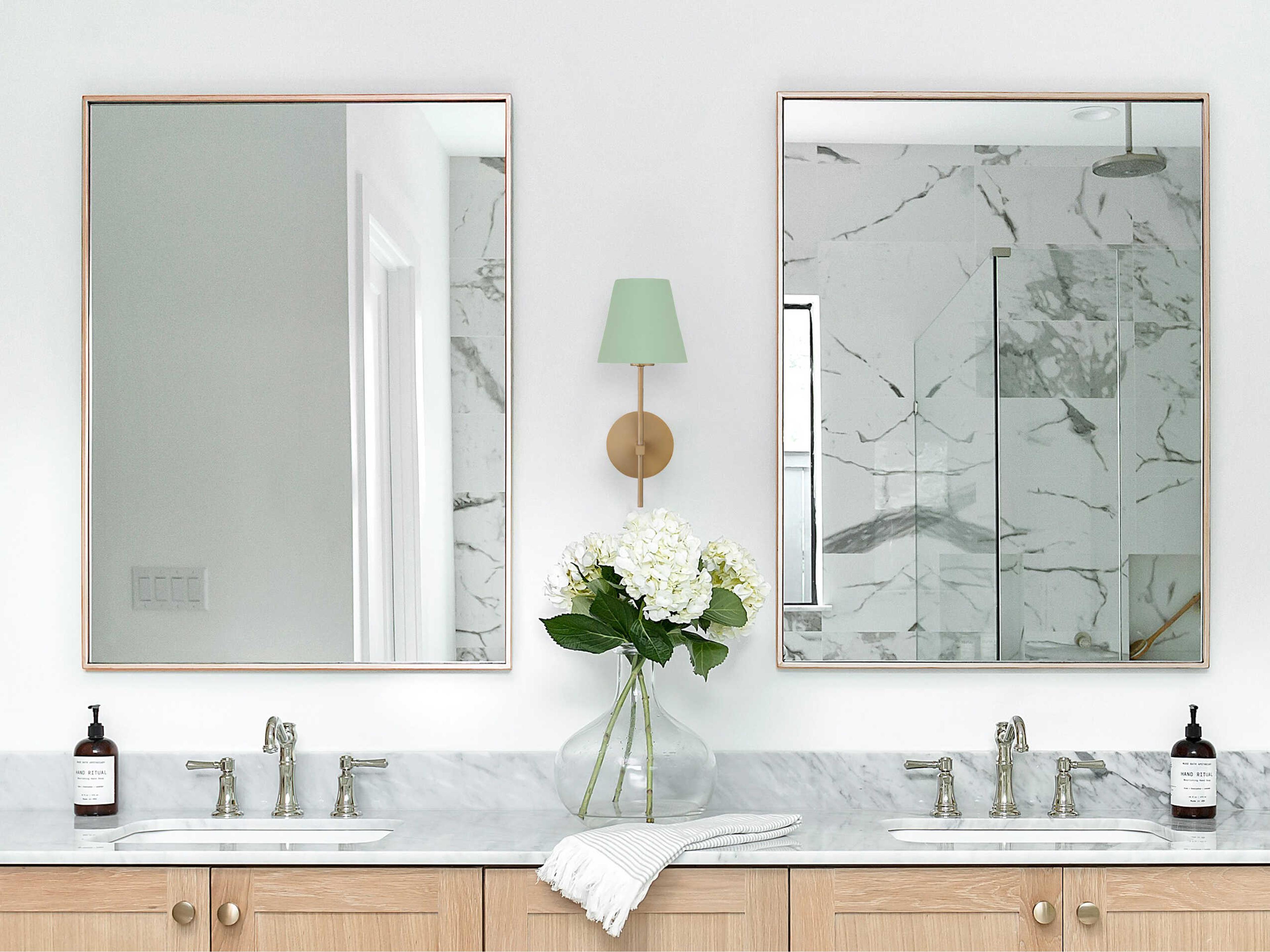 Crystorama Xavier 1-Light Vibrant Gold Green Wall Sconce