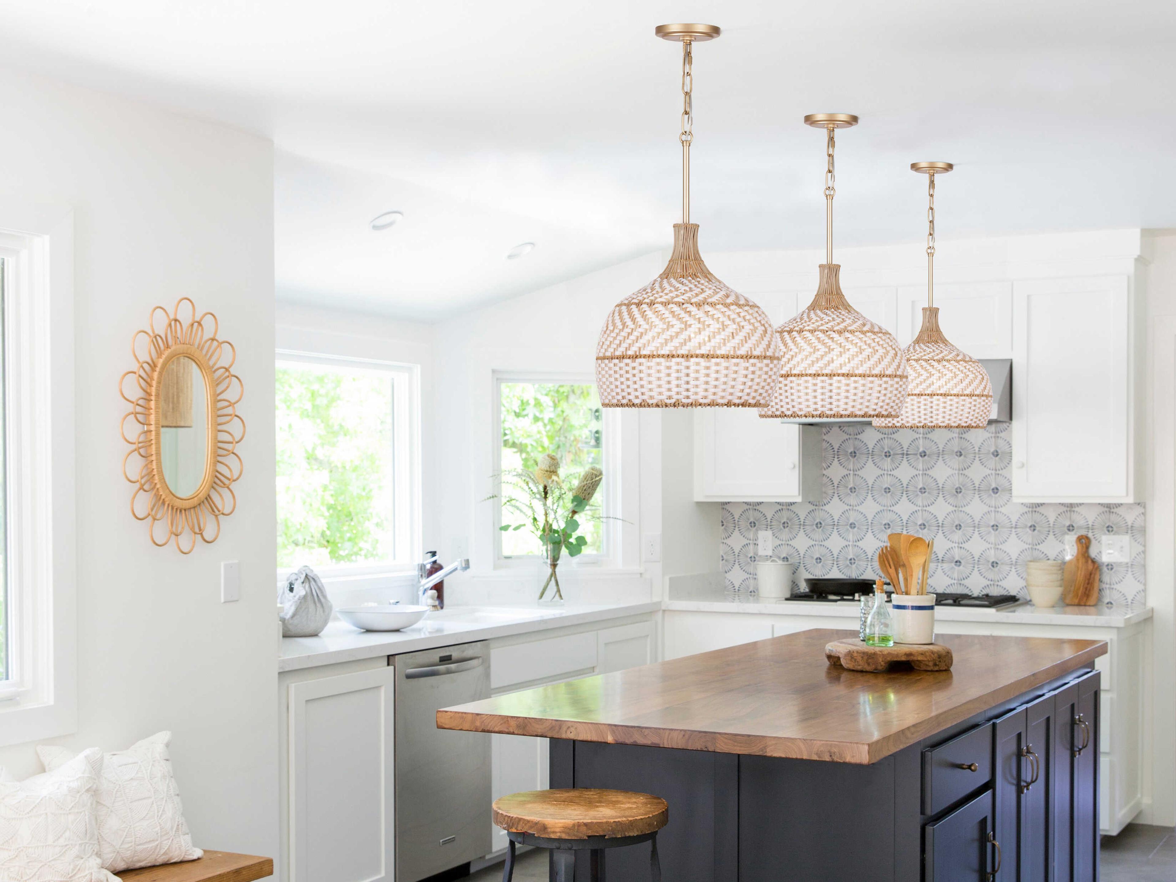 Crystorama Zanzibar 3-Light Soft Gold Pendant