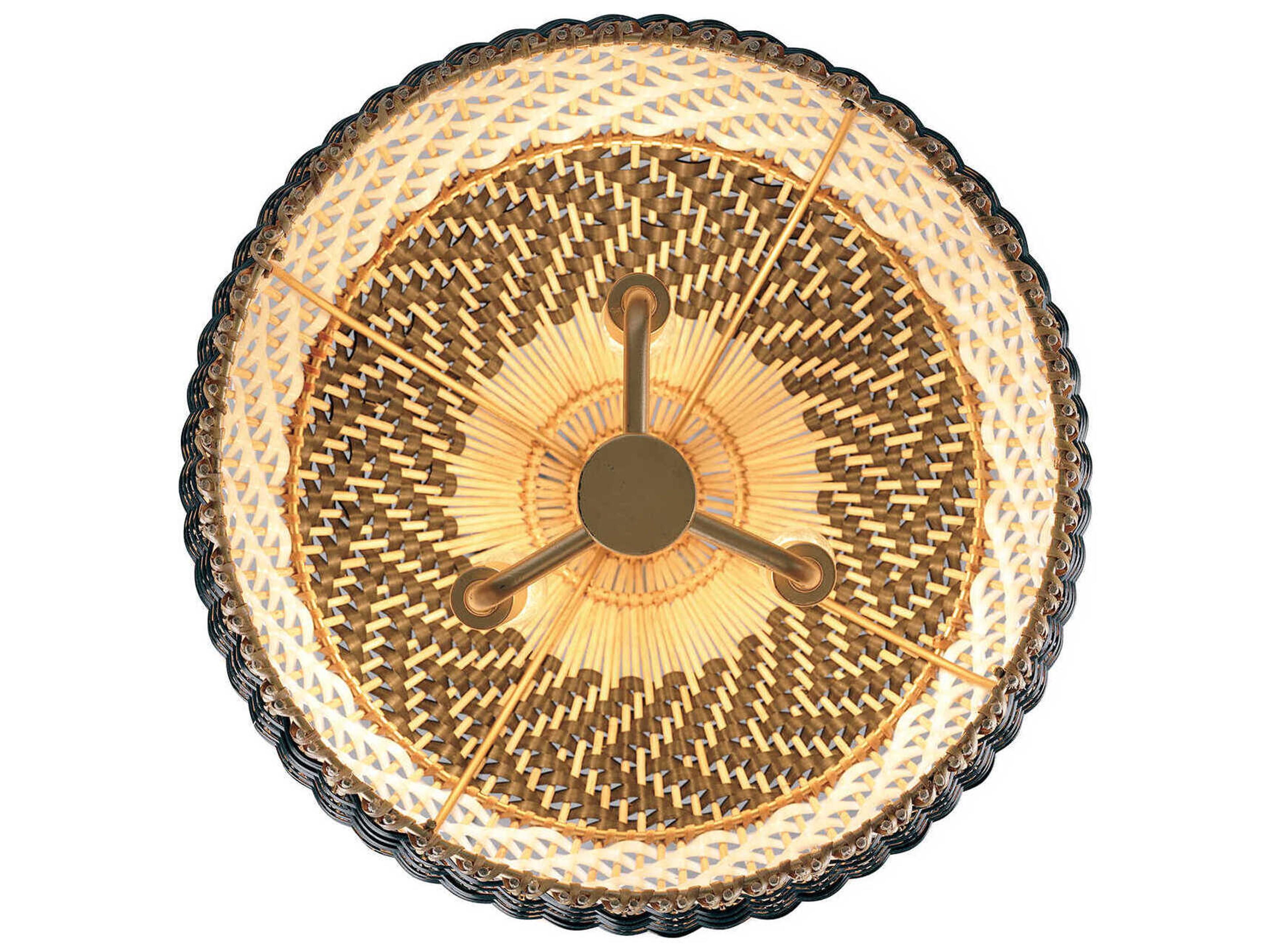 Crystorama Zanzibar 3-Light Soft Gold Black Pendant