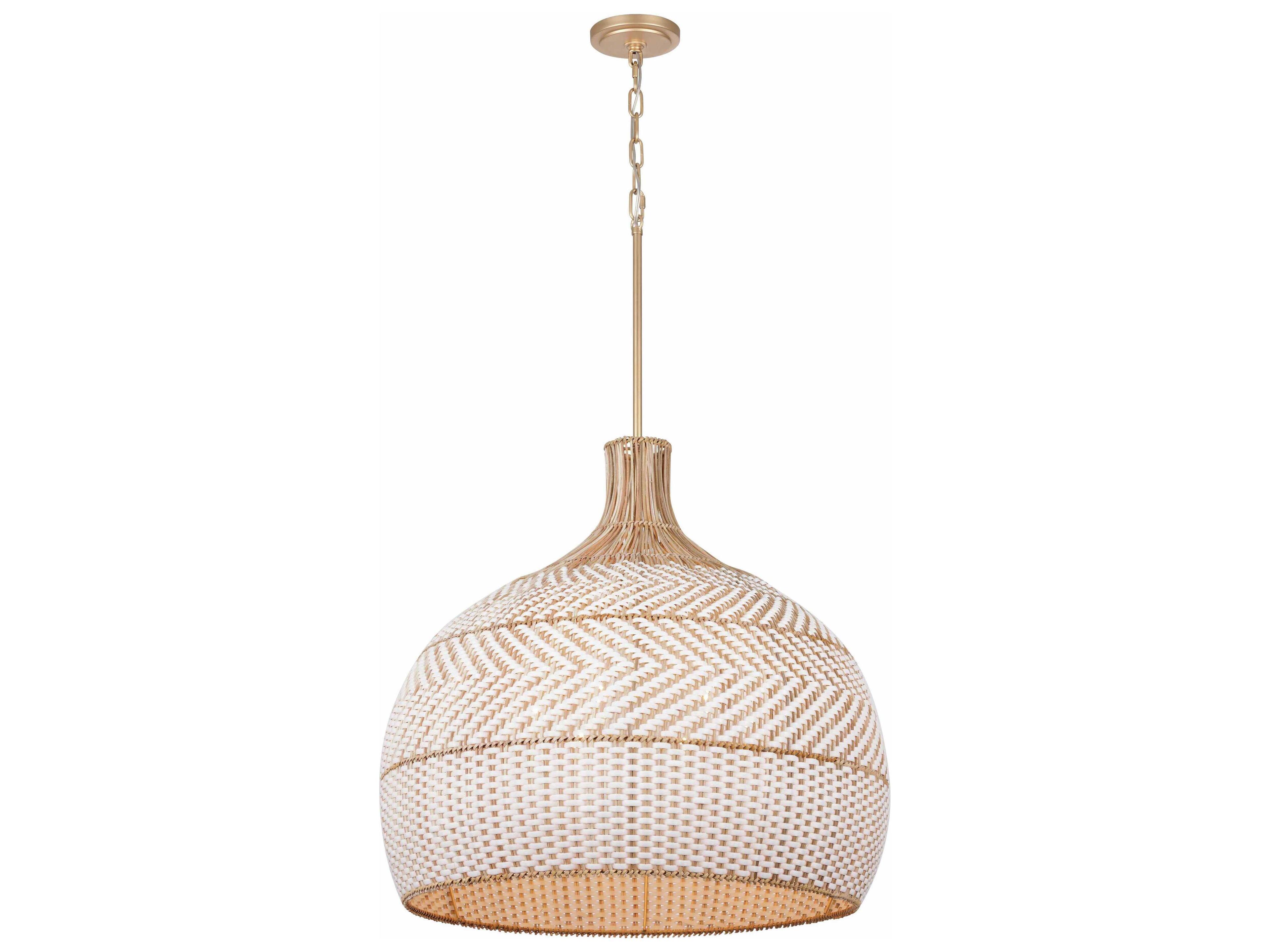 Crystorama Zanzibar 6-Light Soft Gold Pendant