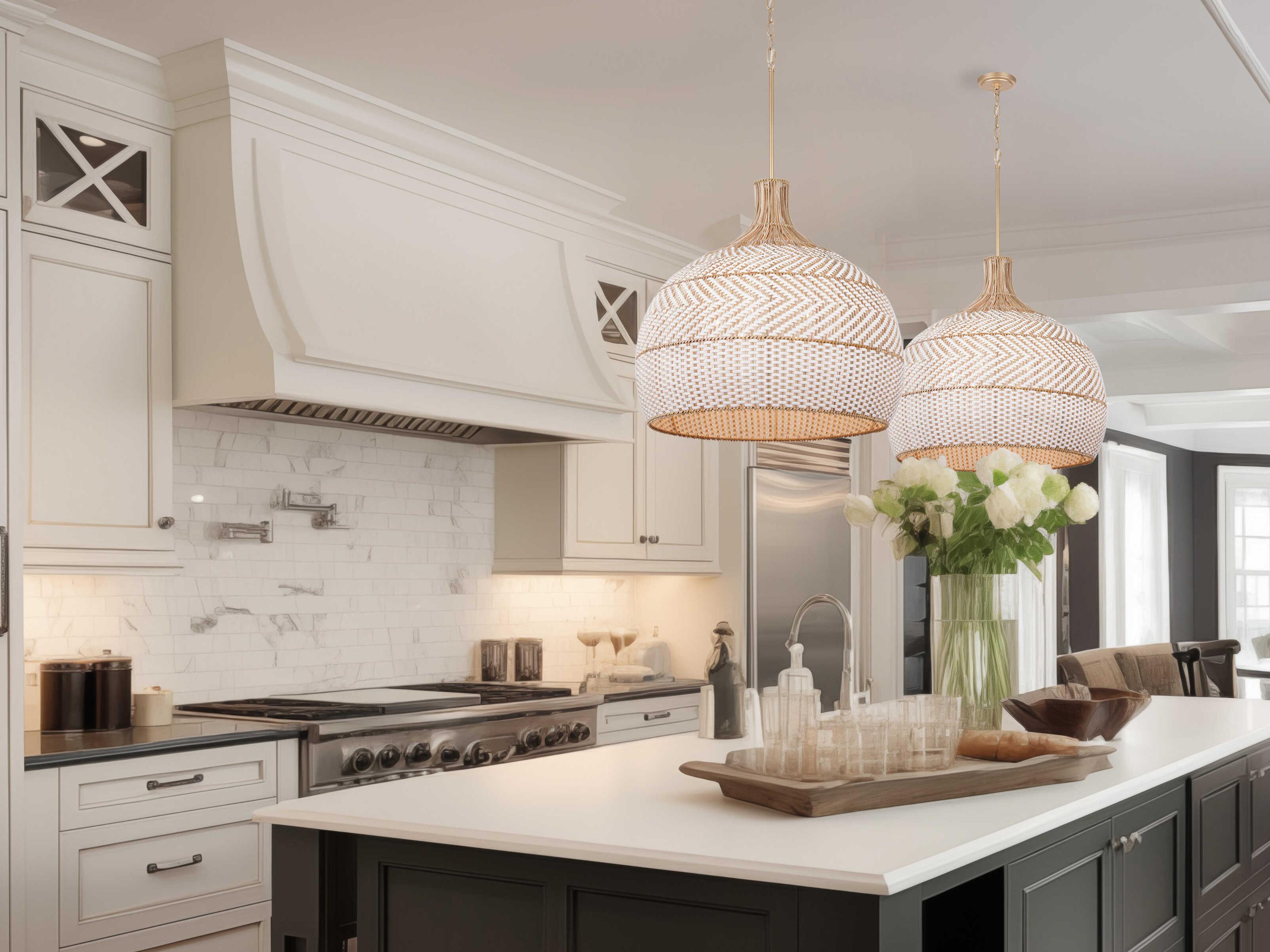 Crystorama Zanzibar 6-Light Soft Gold Pendant