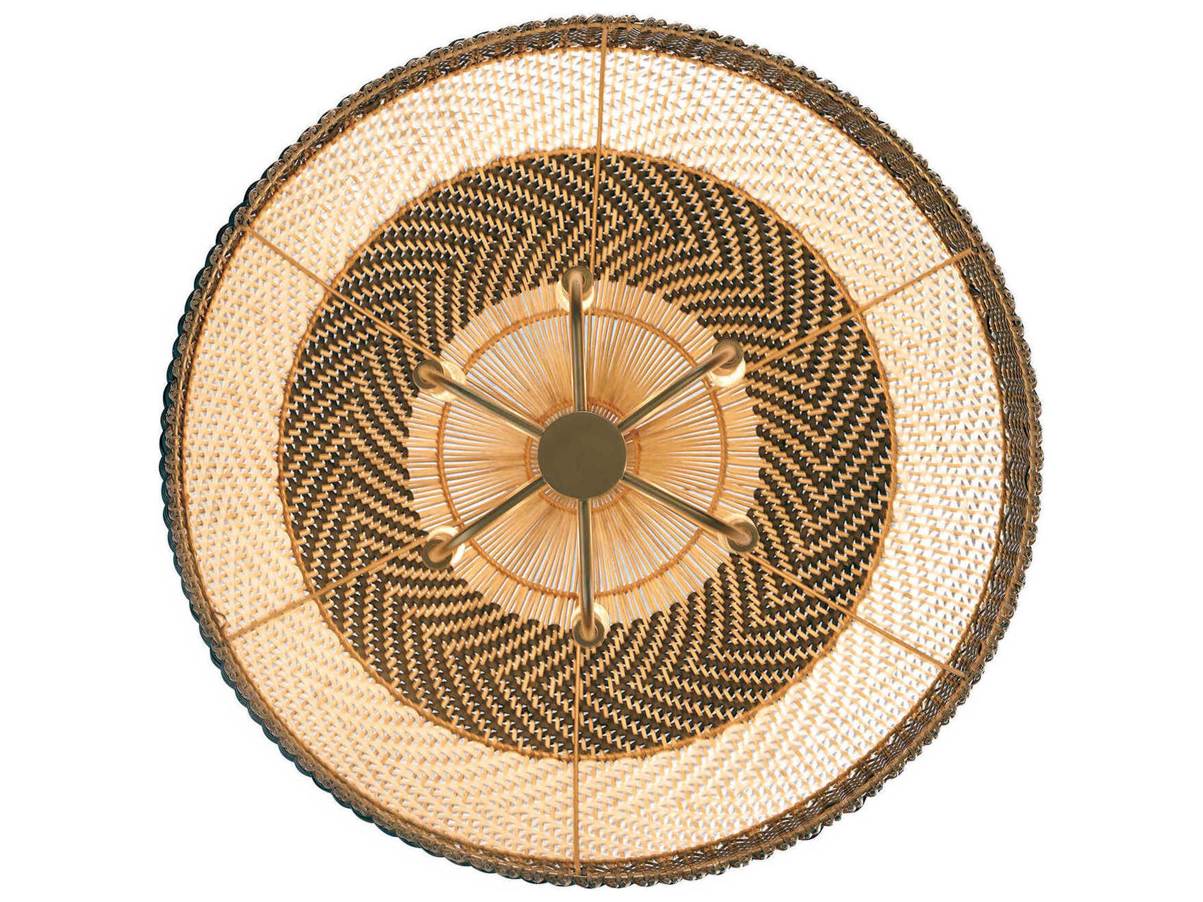 Crystorama Zanzibar 6-Light Soft Gold Black Pendant