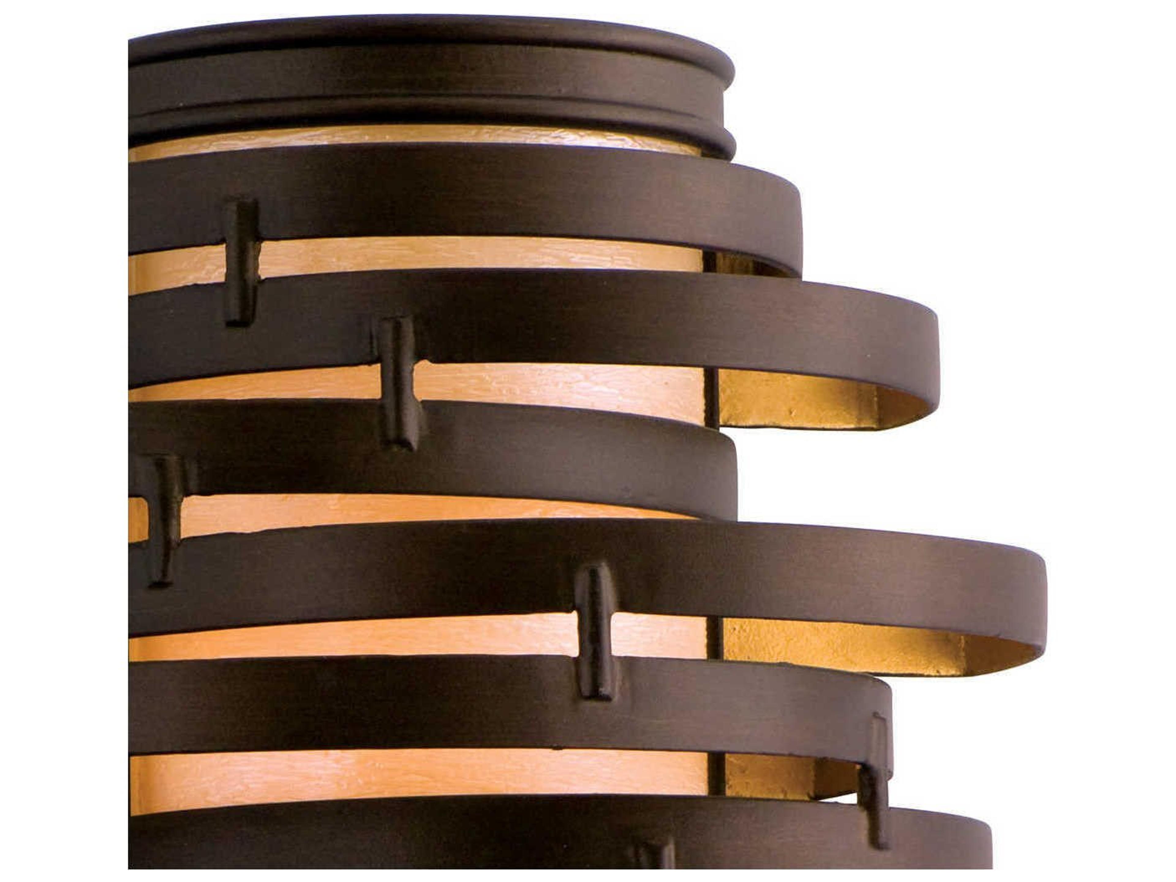 Corbett Lighting Vertigo Bronze Glass Wall Sconce