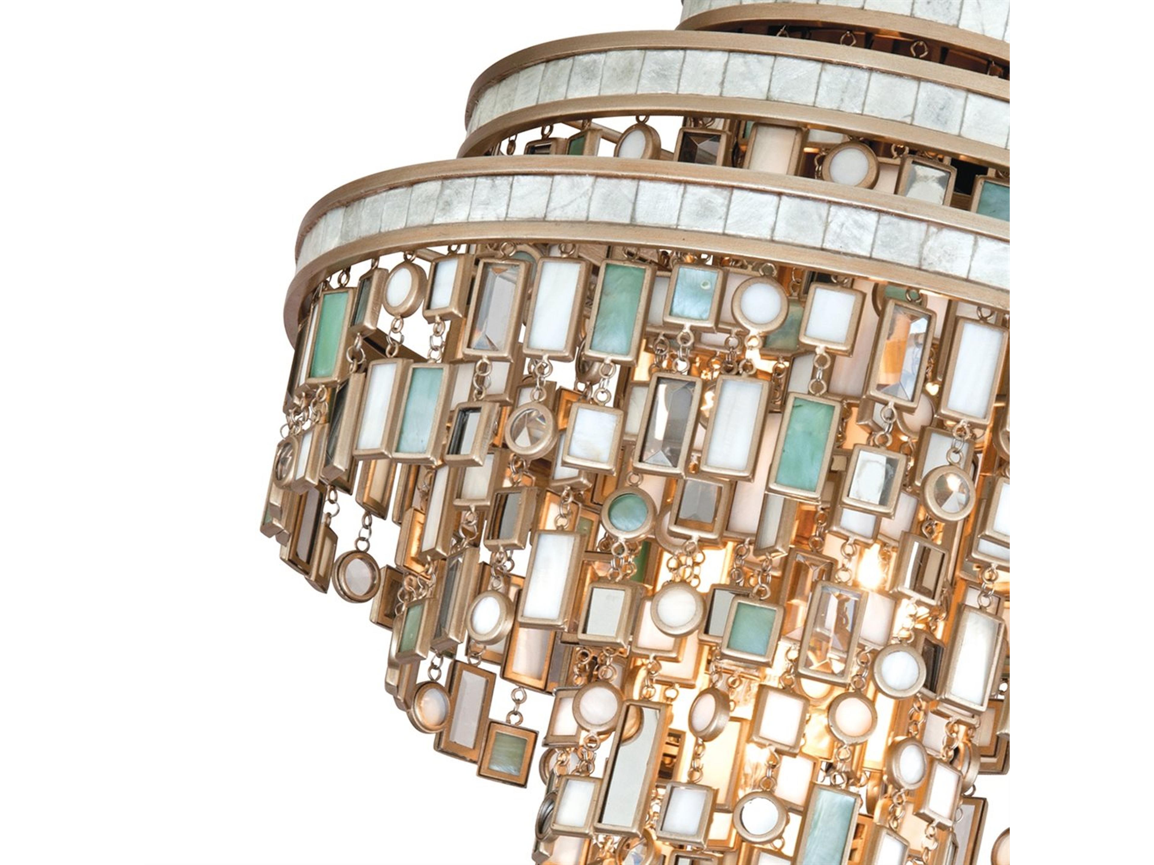 Corbett Lighting Dolcetti 3-Light Silver Tiered Flush Mount