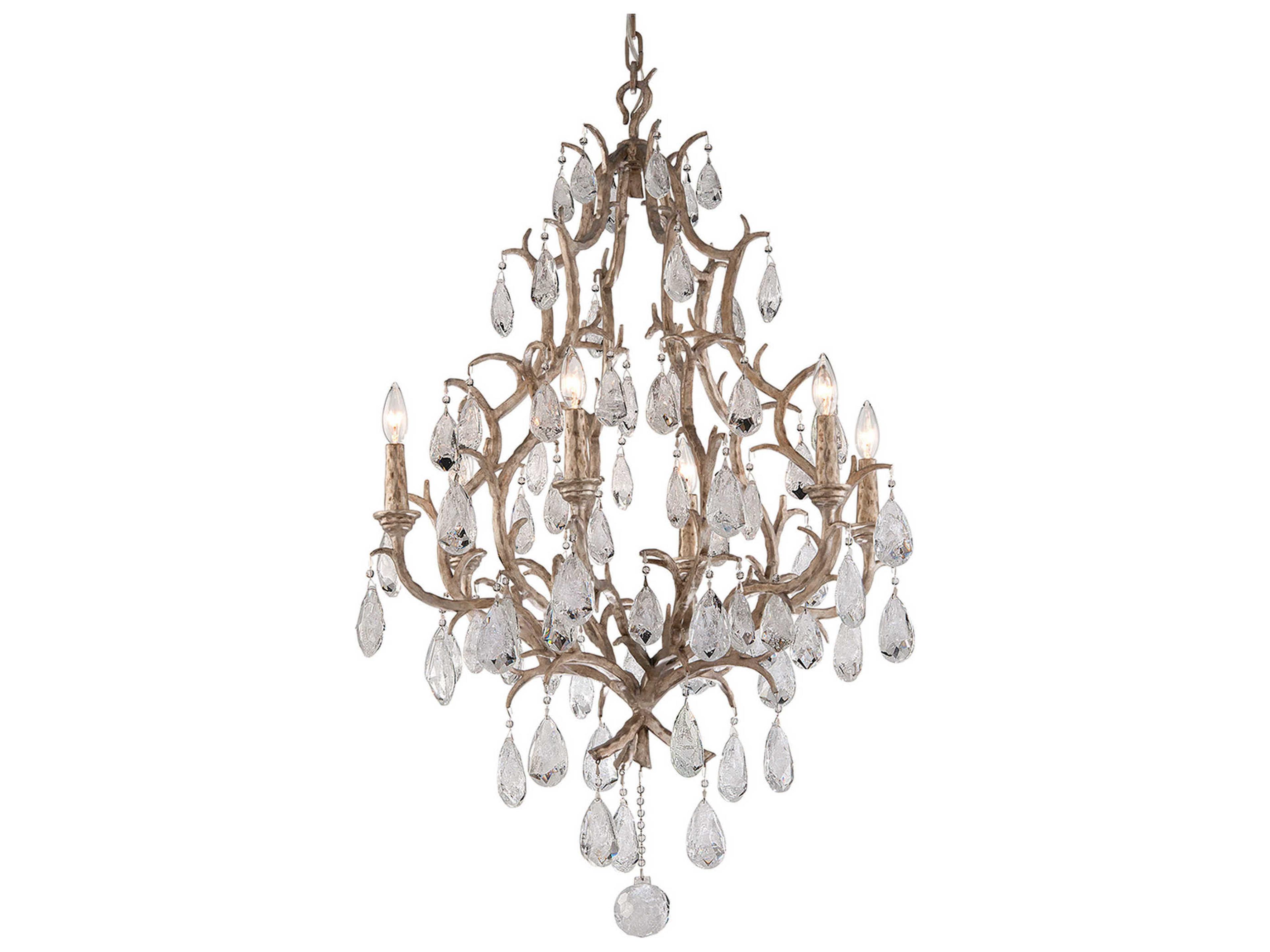 Corbett Lighting Amadeus 6-Light Vienna Bronze Glass Chandelier