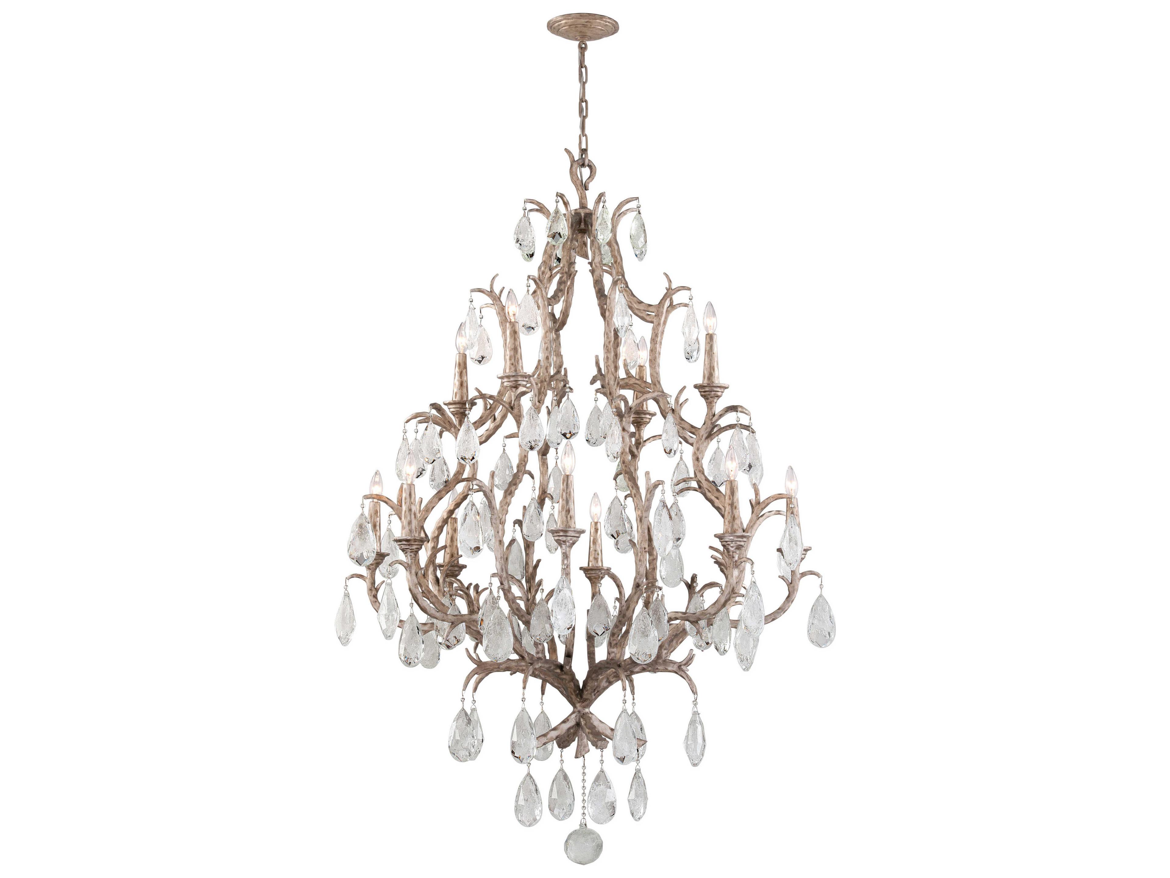 Corbett Lighting Amadeus 12-Light Vienna Bronze Glass Chandelier