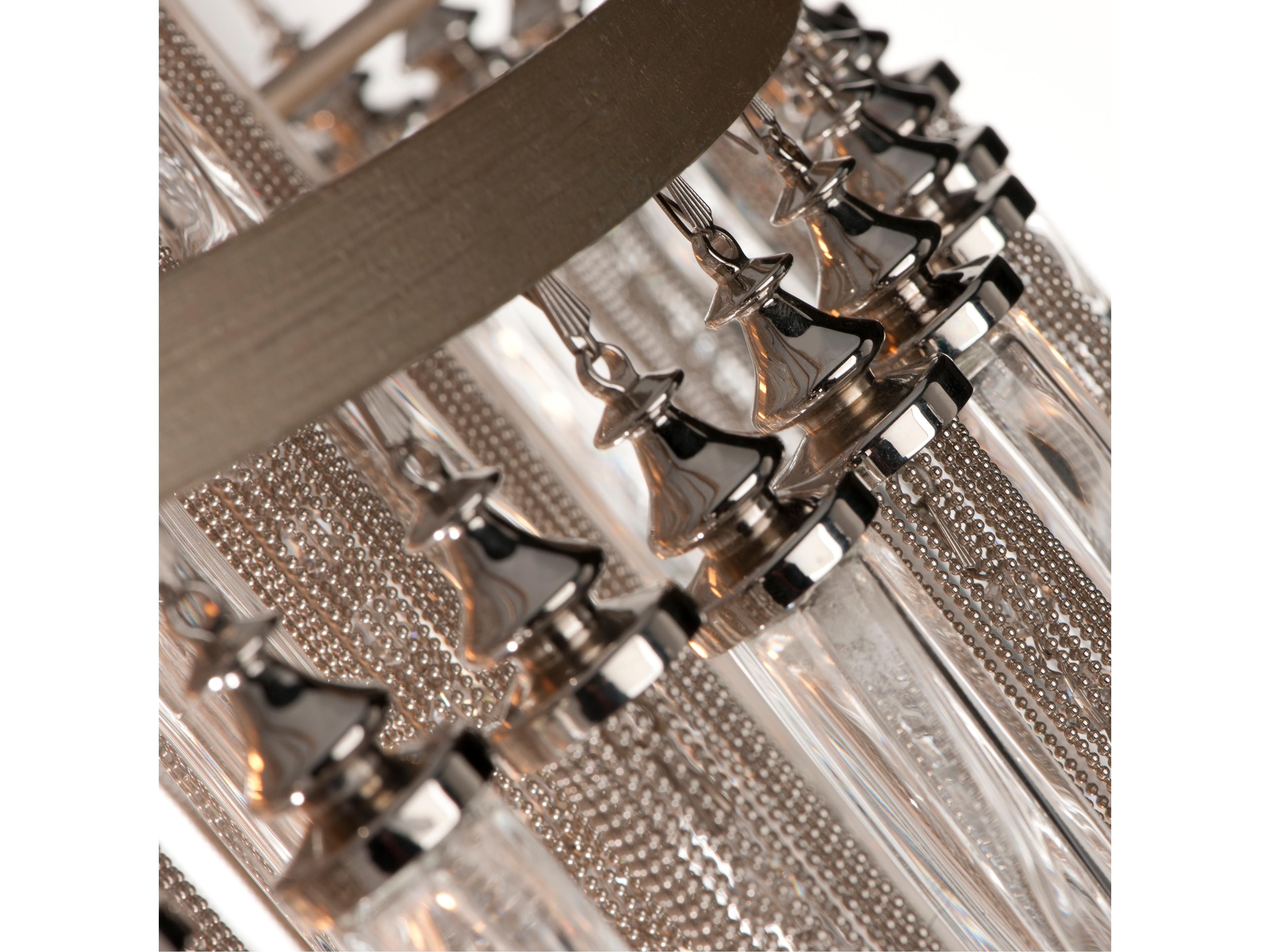 Corbett Lighting Chimera 2-Light Warm Silver Leaf Glass Wall Sconce