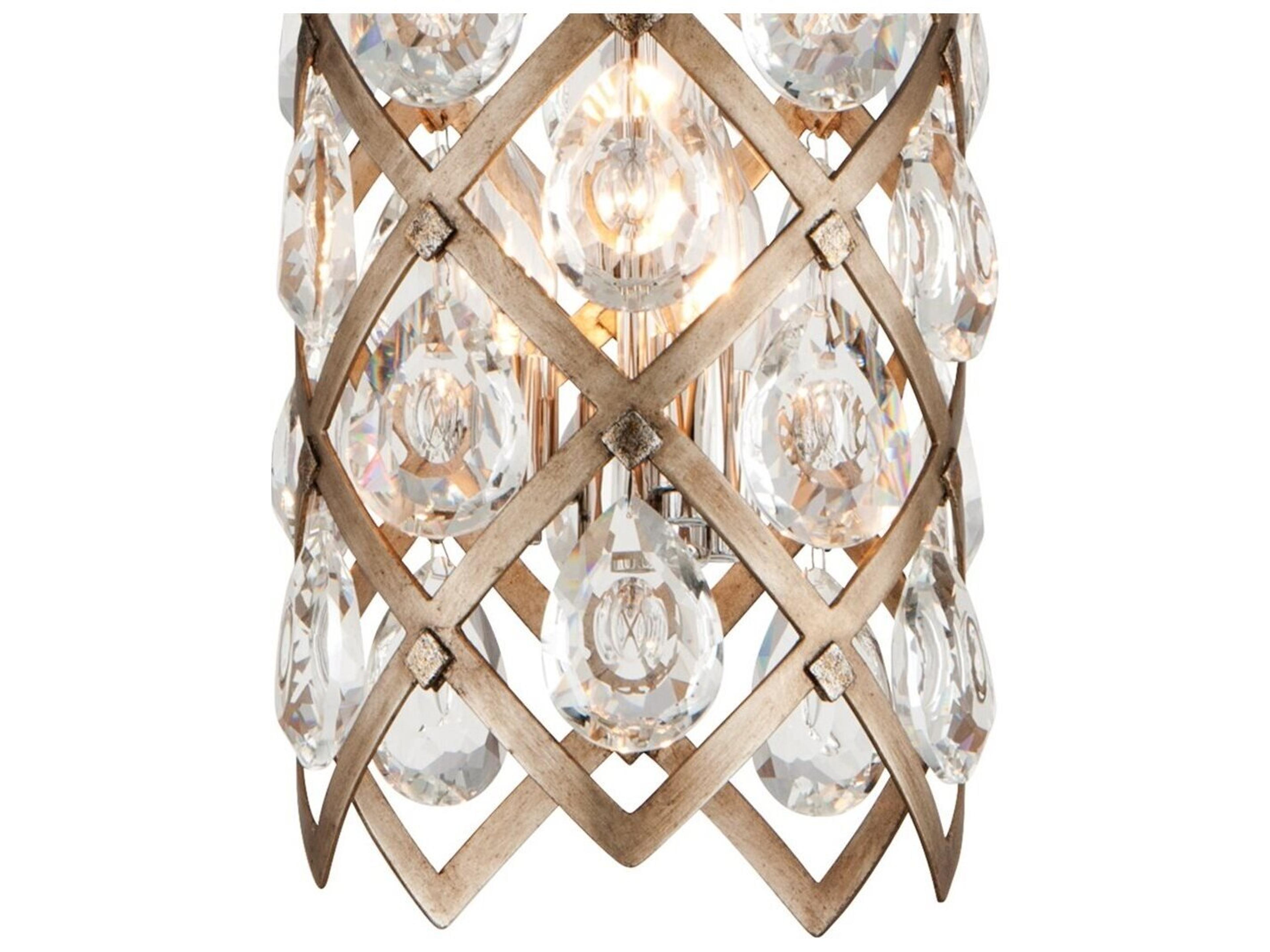 Corbett Lighting Tiara Bronze Crystal Cylinder Mini Pendant