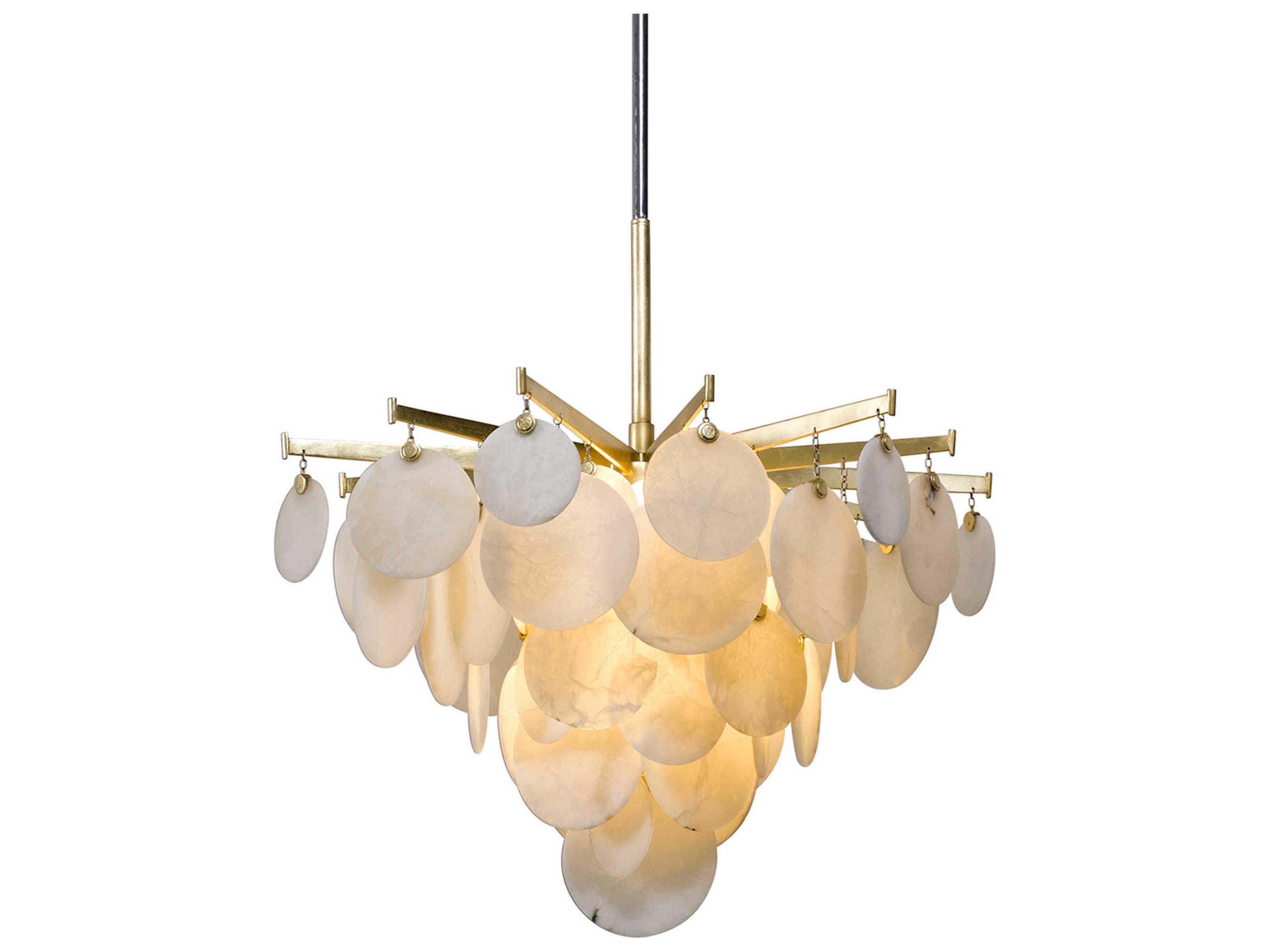 Corbett Lighting Serenity 1-Light Gold Leaf LED Tiered Pendant