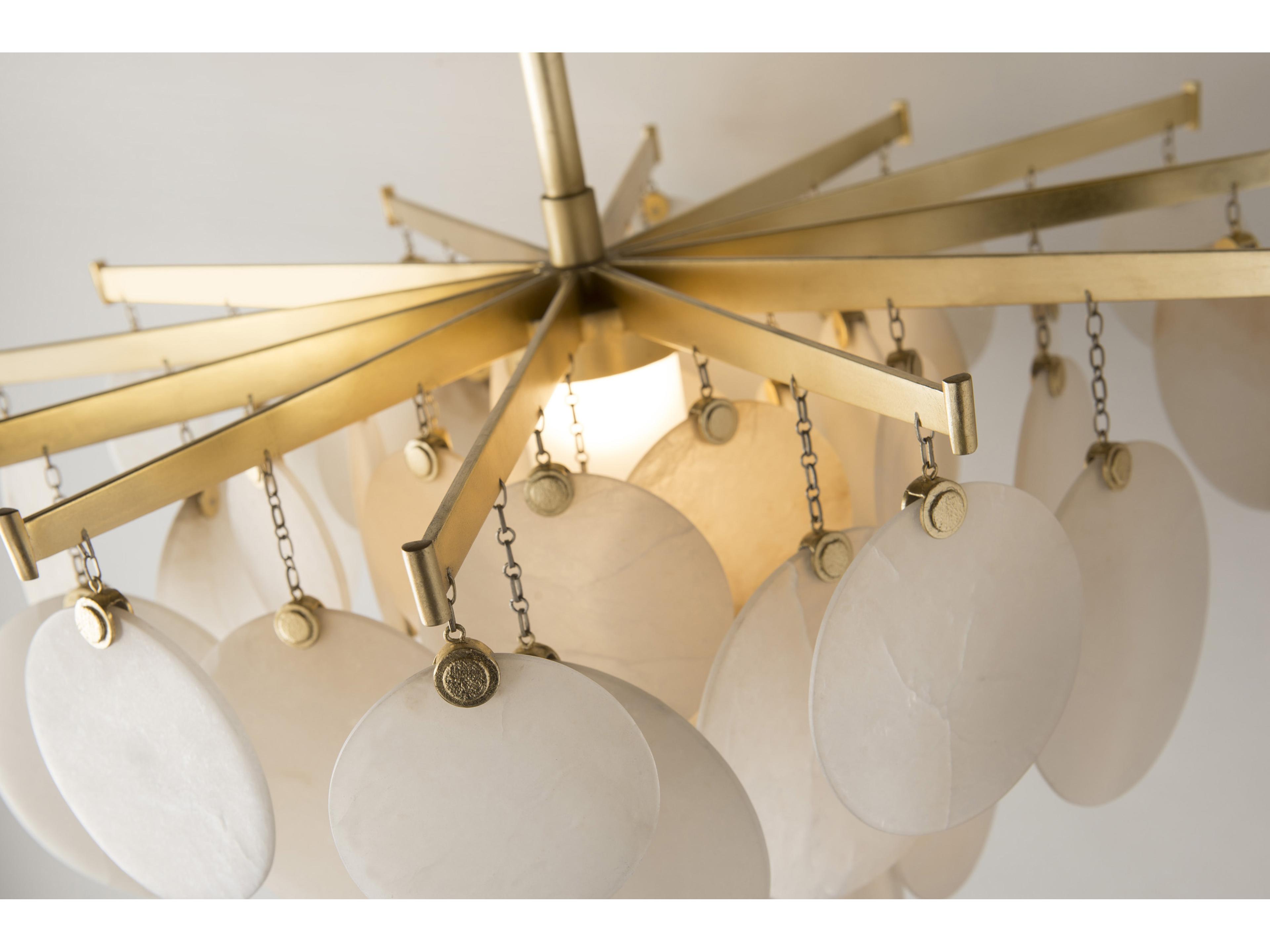 Corbett Lighting Serenity 1-Light Gold Leaf LED Tiered Pendant