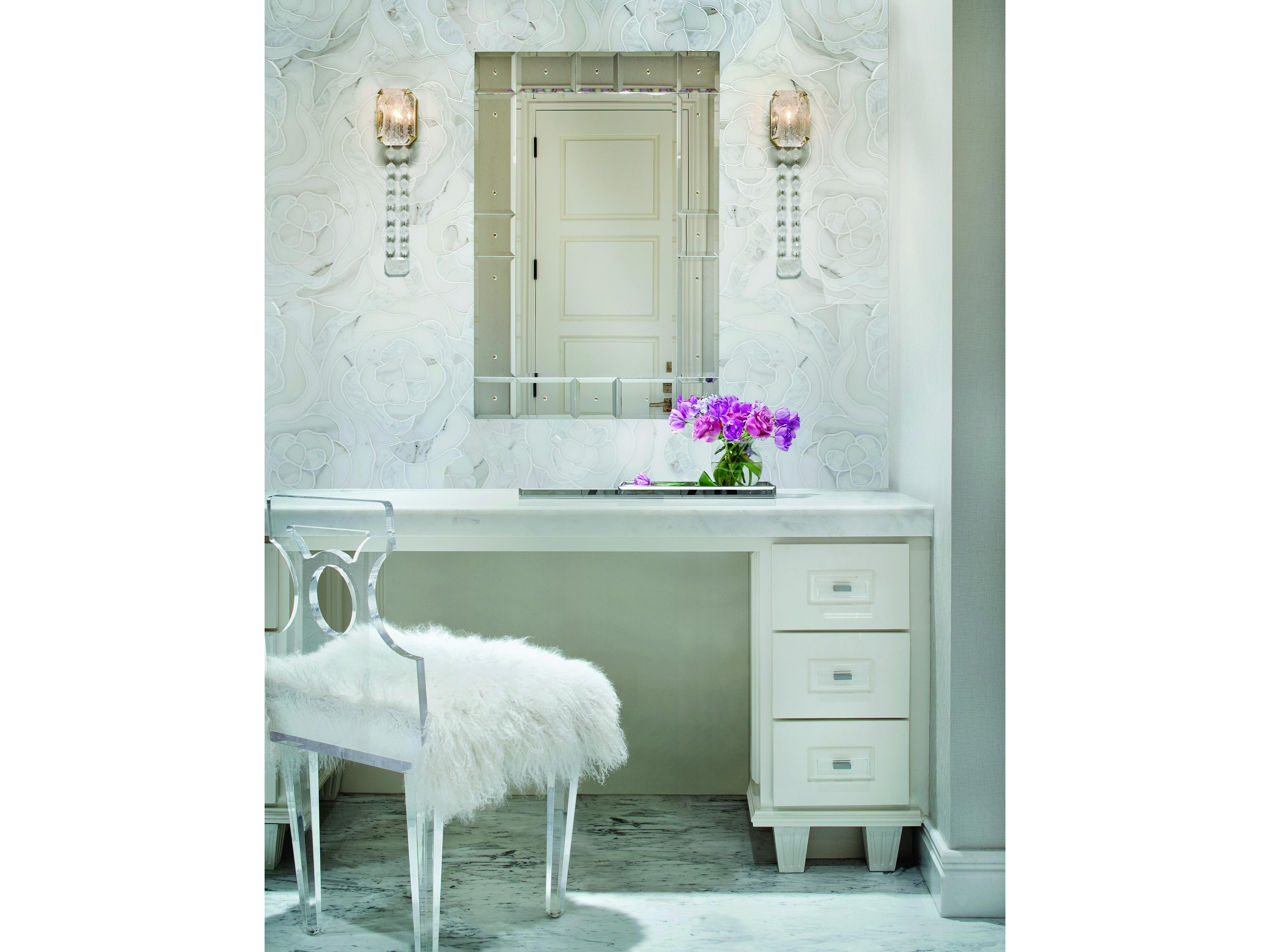 Corbett Lighting Alibi 1-Light Gold Leaf Glass Wall Sconce