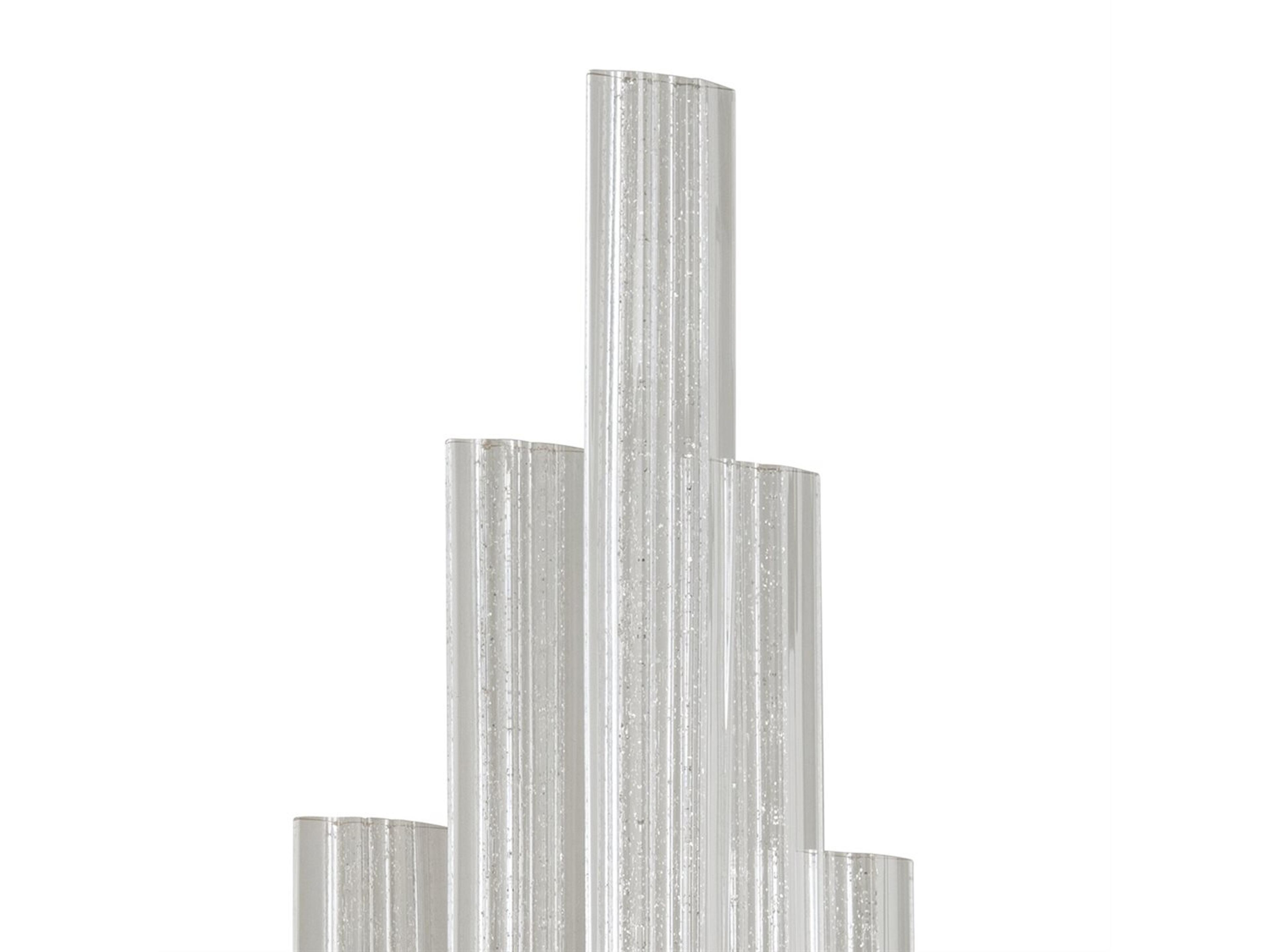 Corbett Lighting Voila 1-Light Modern Silver Leaf Glass LED Wall Sconce