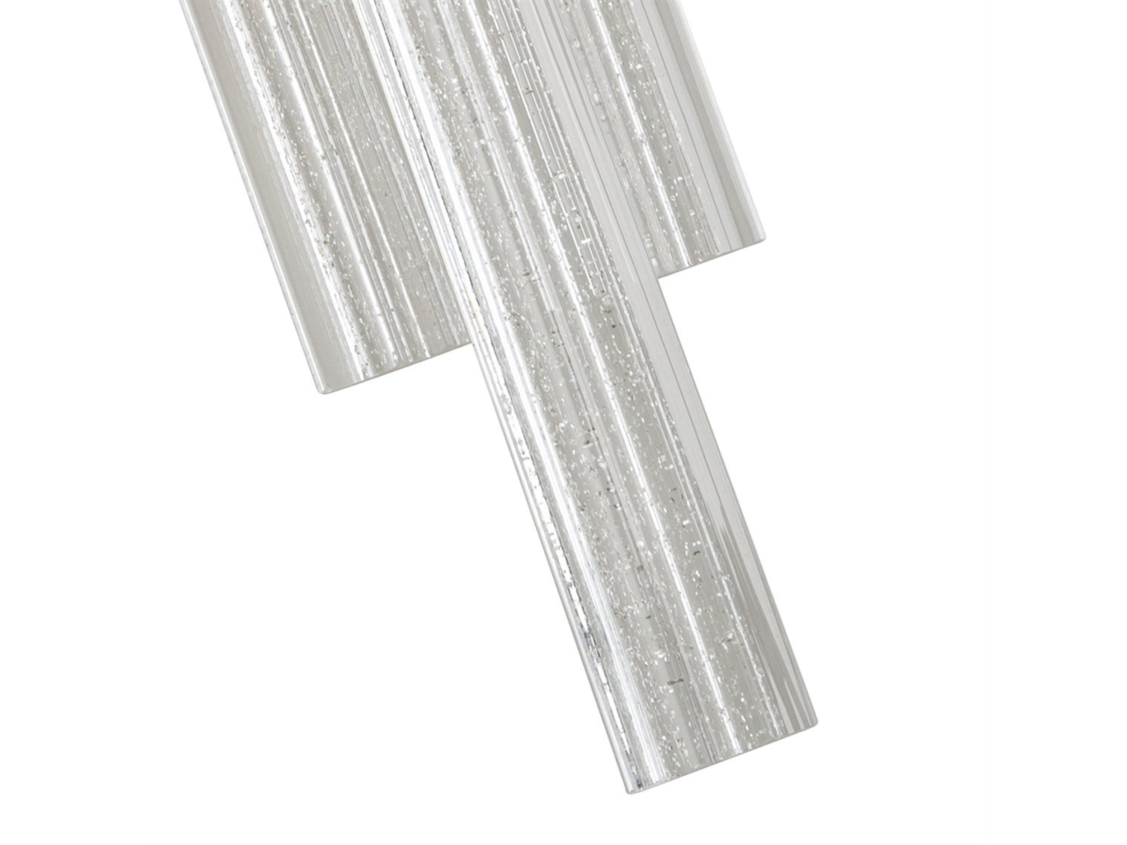 Corbett Lighting Voila 1-Light Modern Silver Leaf Glass LED Wall Sconce