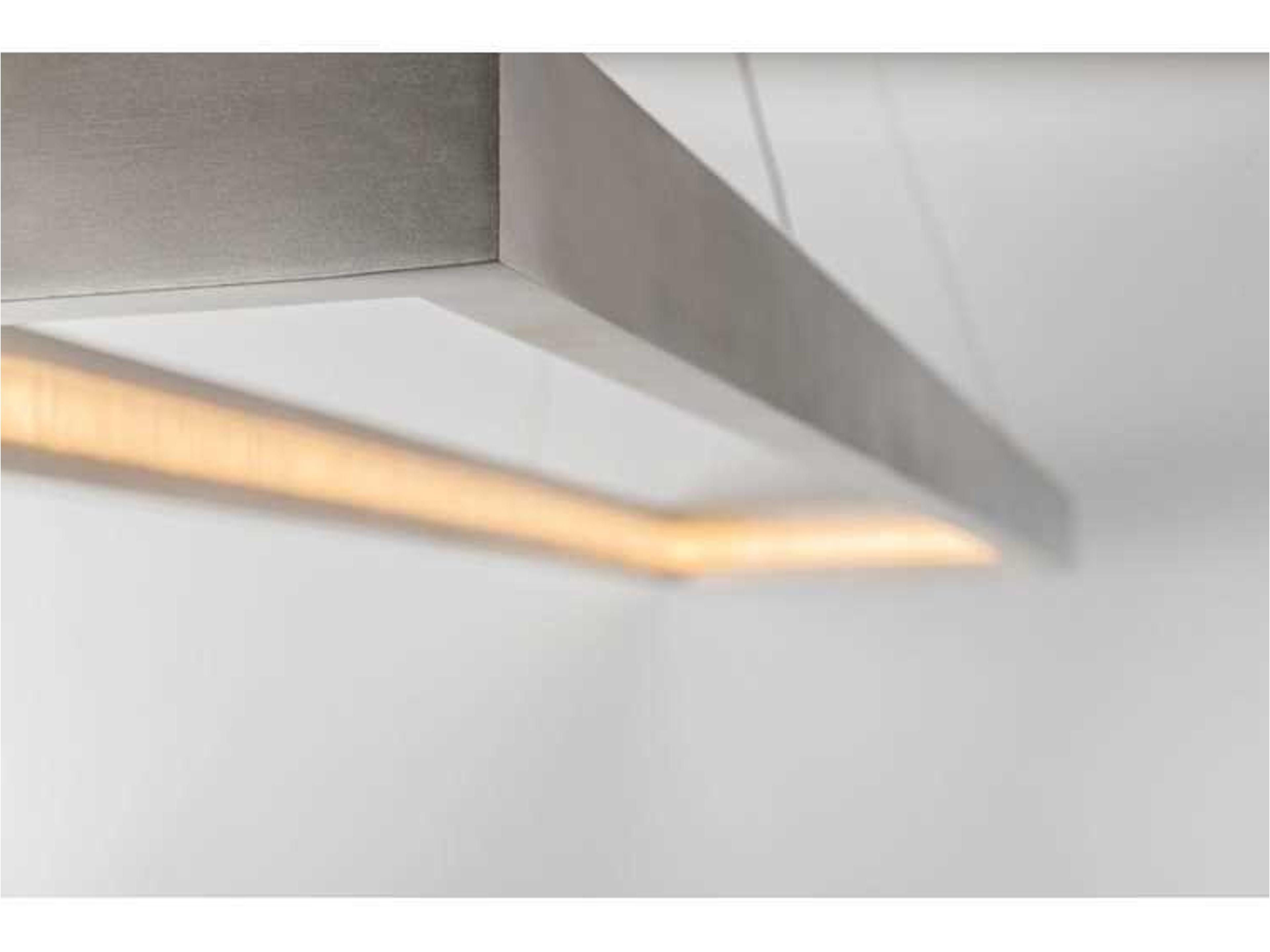 Corbett Lighting Jasmine 1-Light Silver Leaf Glass LED Linear Island Pendant