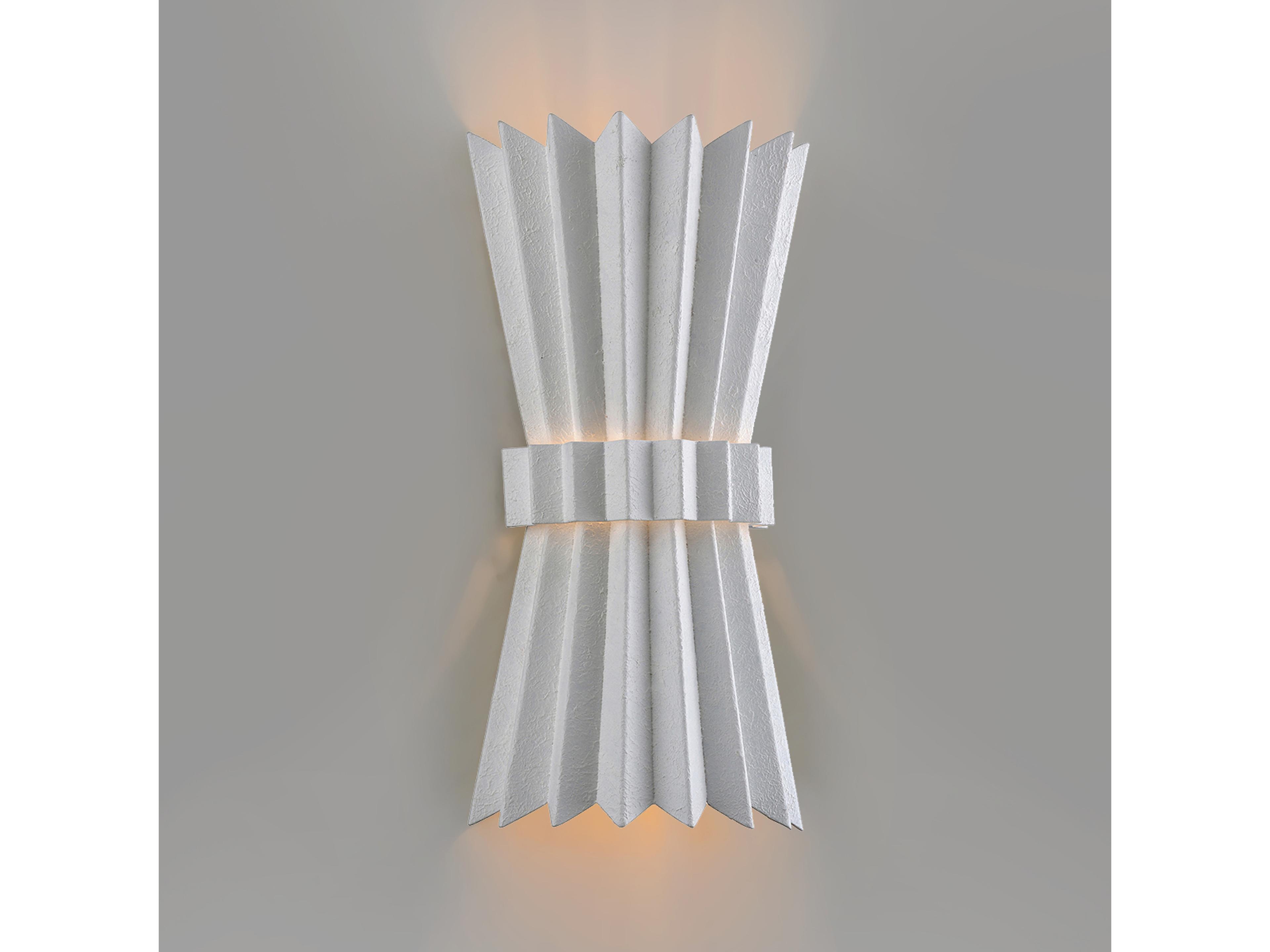 Corbett Lighting Moxy 2-Light Gesso White Wall Sconce