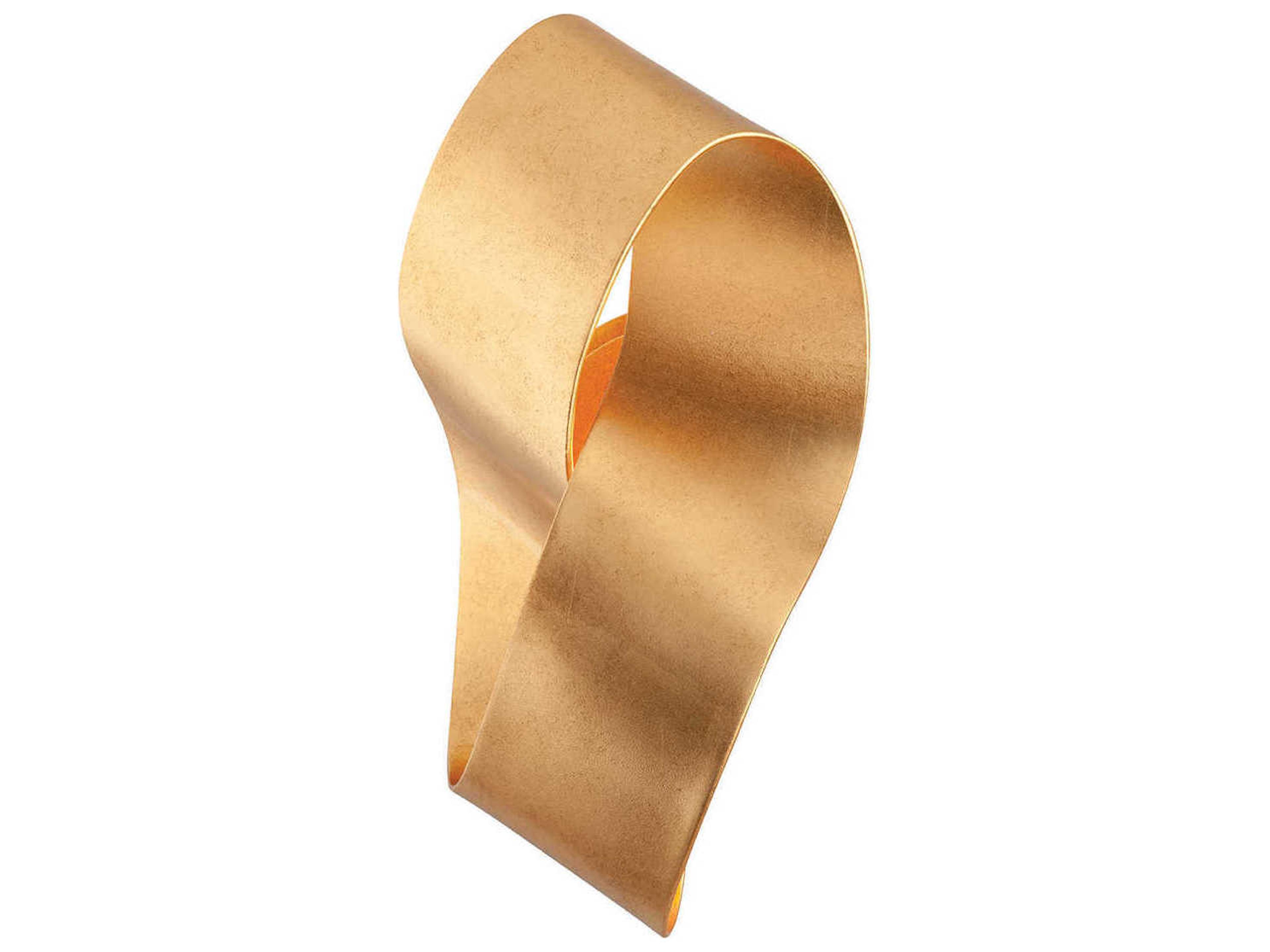 Corbett Lighting Lazlo 1-Light Vintage Gold Leaf Wall Sconce