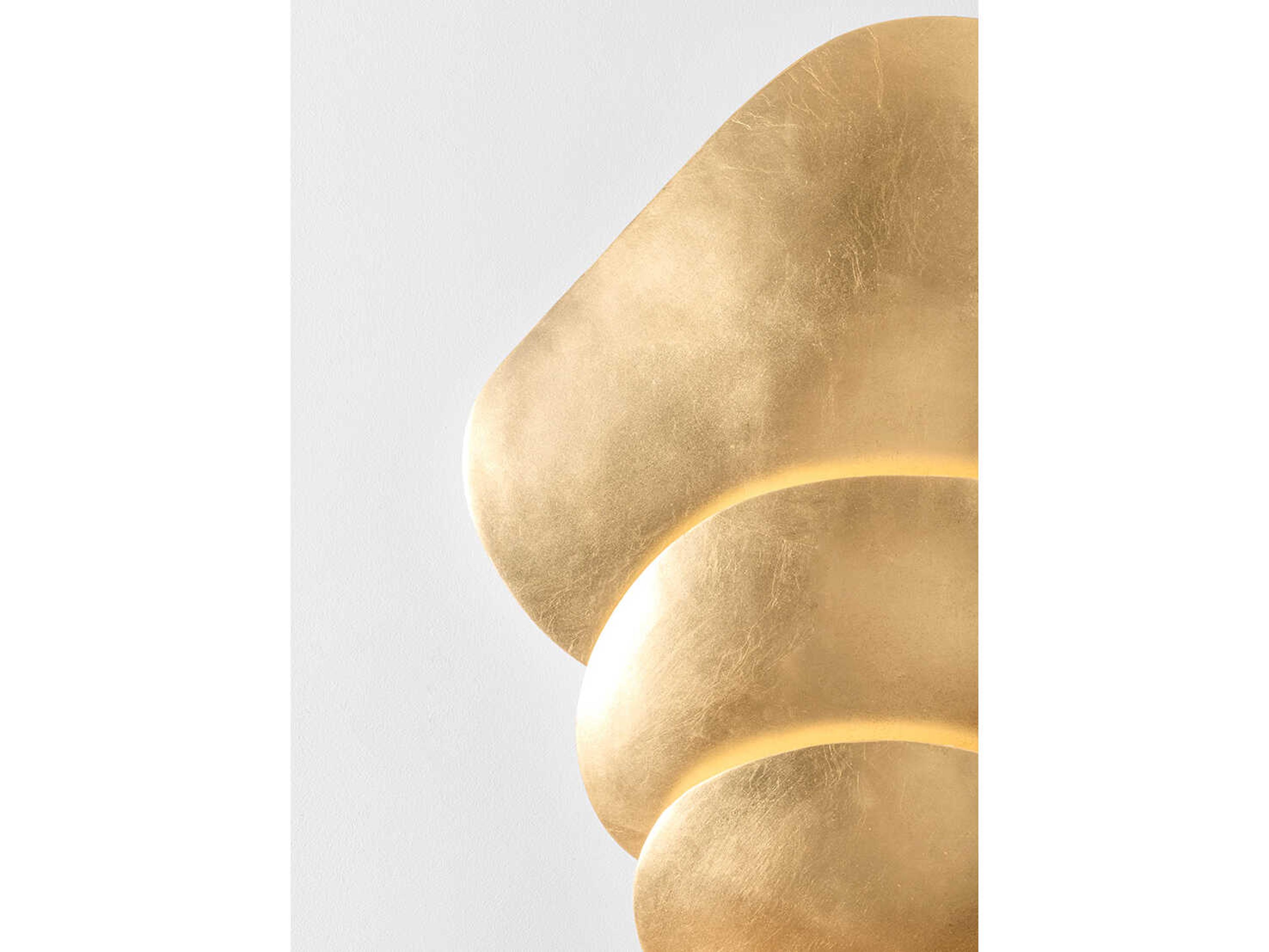 Corbett Lighting Akemi 3-Light Vintage Gold Leaf Wall Sconce