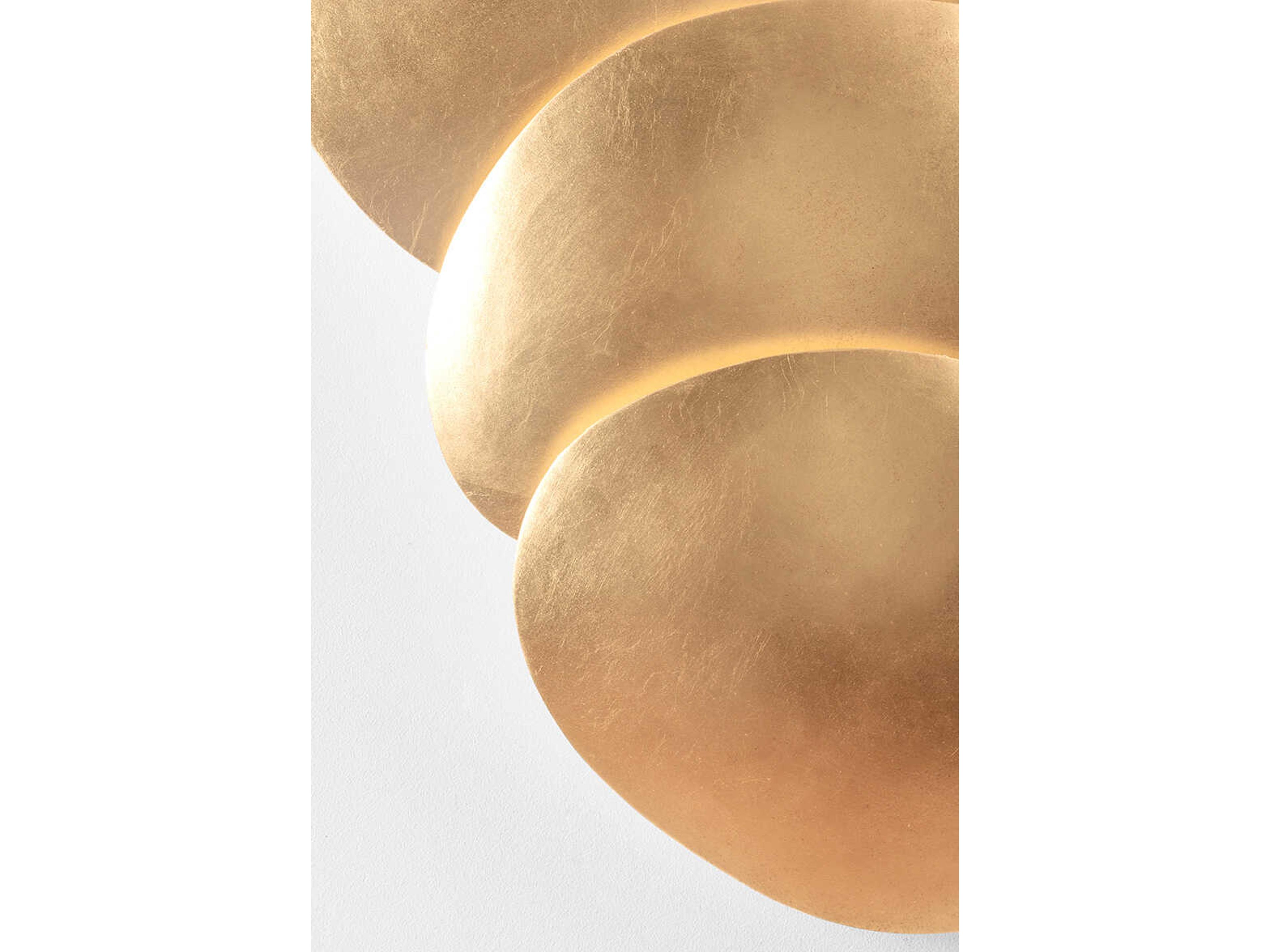 Corbett Lighting Akemi 3-Light Vintage Gold Leaf Wall Sconce