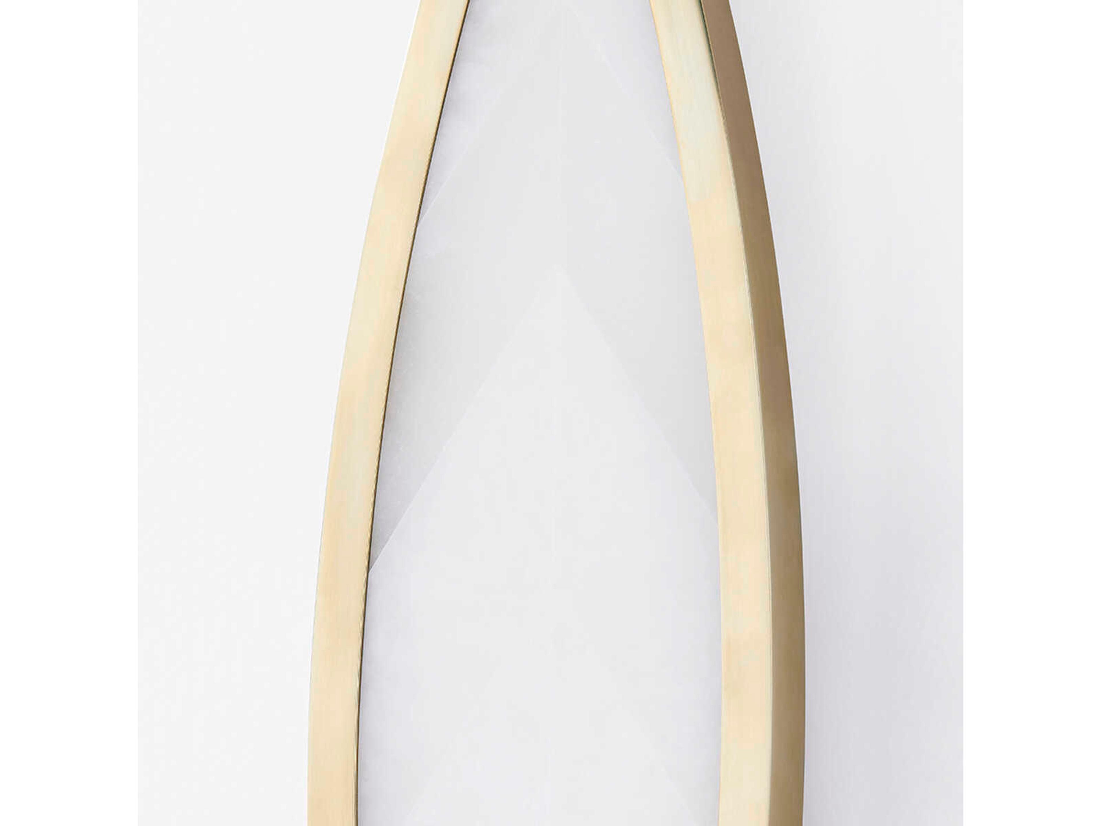 Corbett Lighting Havasu 1-Light Vintage Brass Glass LED Wall Sconce