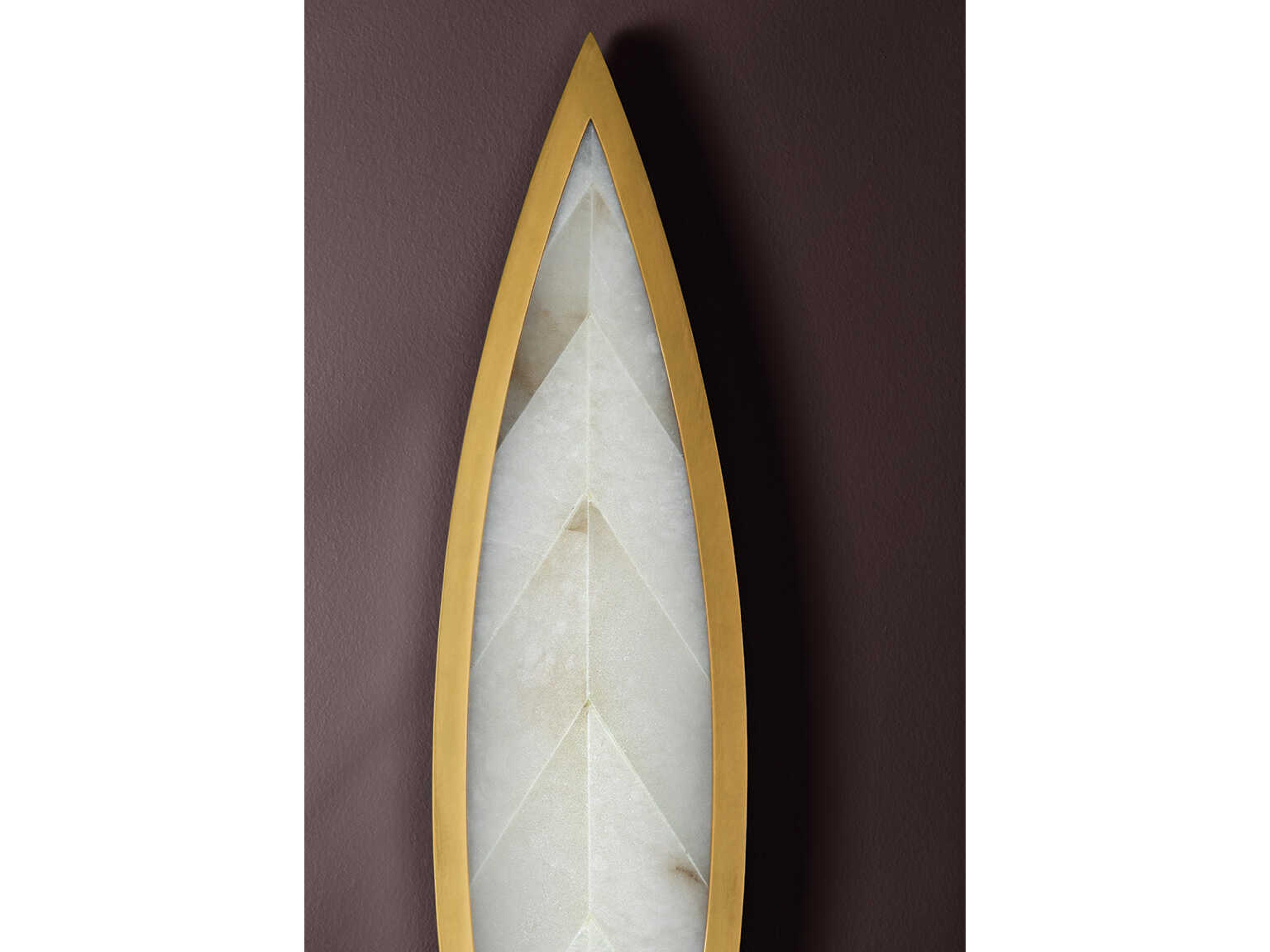 Corbett Lighting Havasu 1-Light Vintage Brass Glass LED Wall Sconce