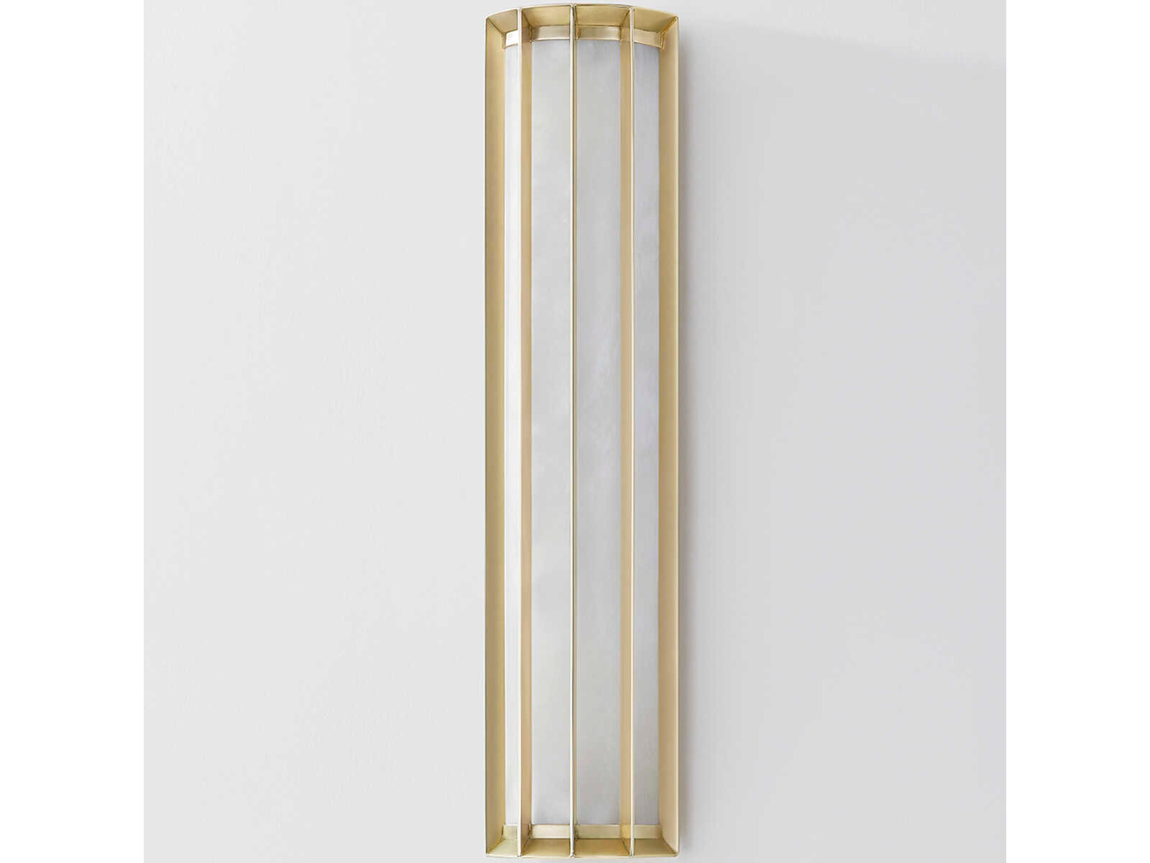 Corbett Lighting Leda 1-Light Vintage Brass Glass LED Wall Sconce