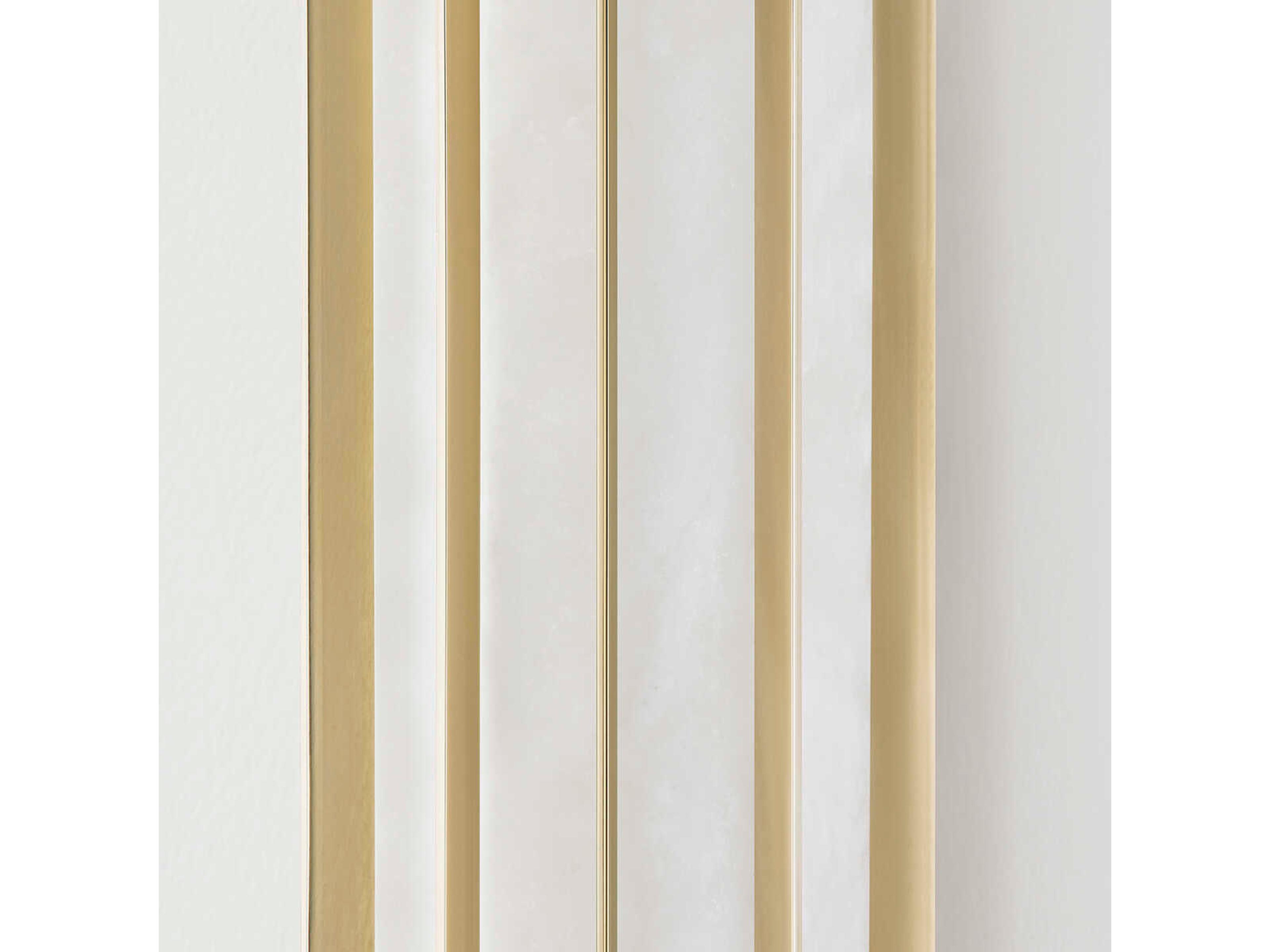 Corbett Lighting Leda 1-Light Vintage Brass Glass LED Wall Sconce