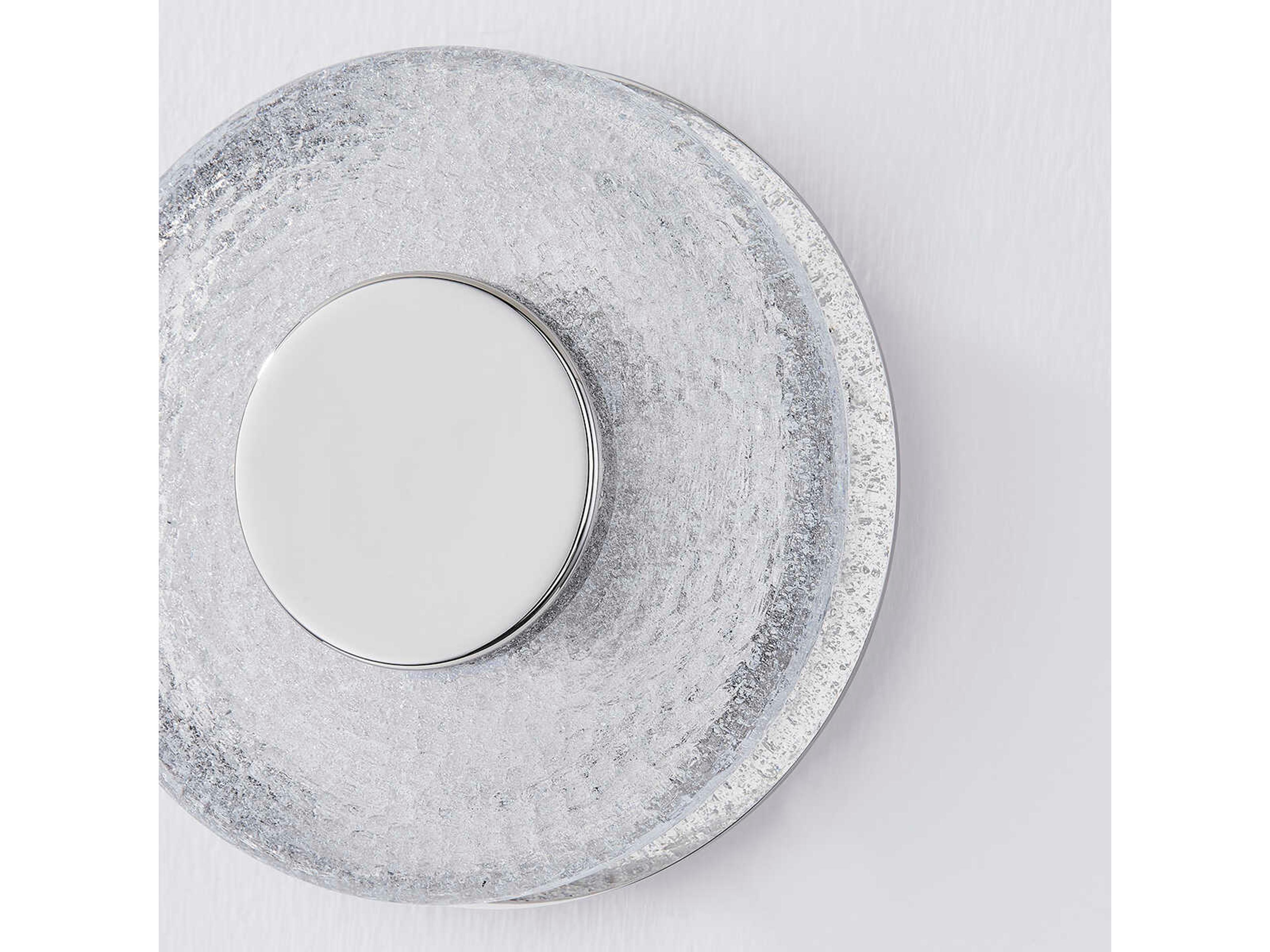 Corbett Lighting Pearl 1-Light Polished Nickel Glass LED Wall Sconce