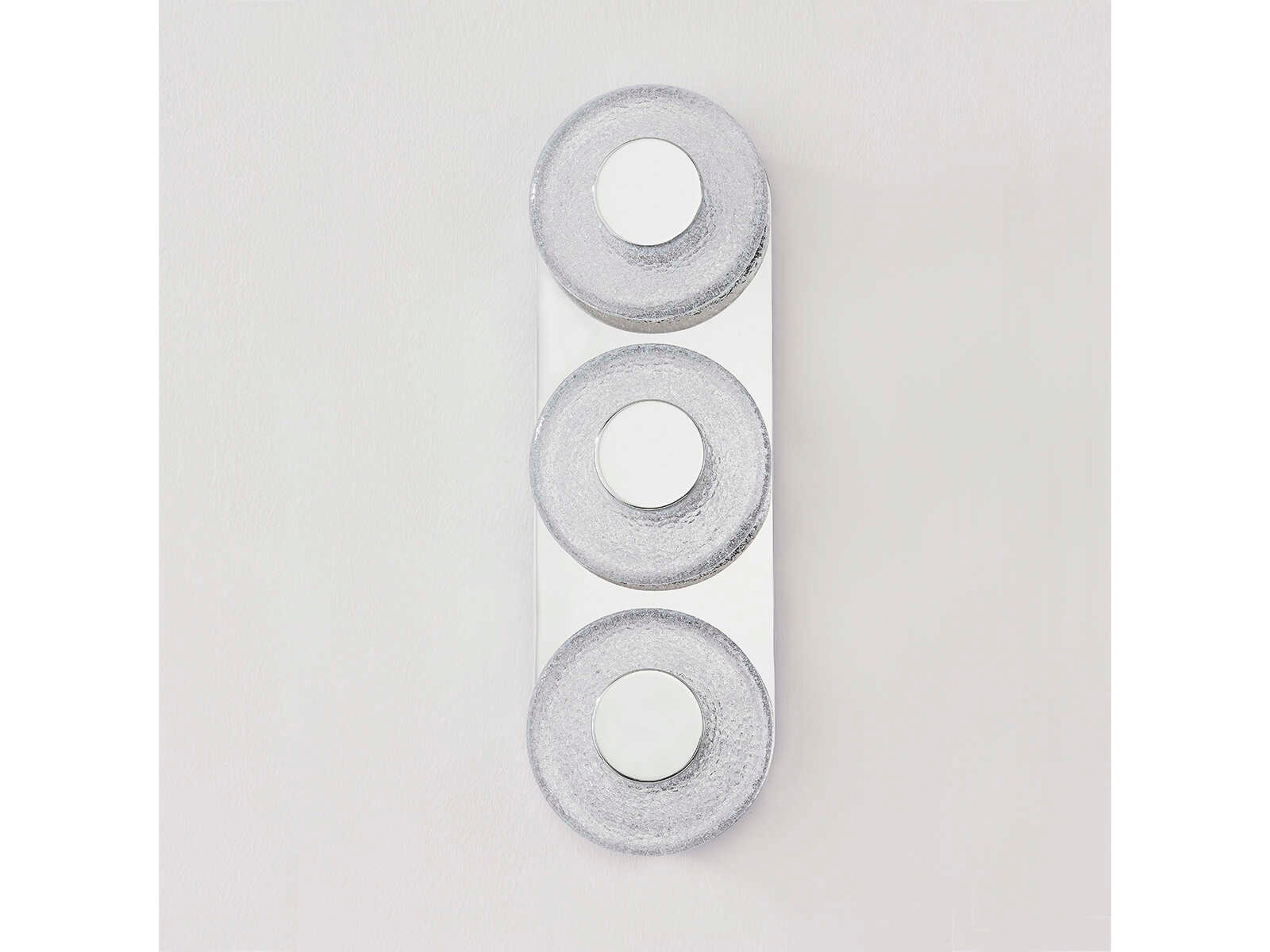 Corbett Lighting Pearl 3-Light Polished Nickel Glass LED Vanity Light