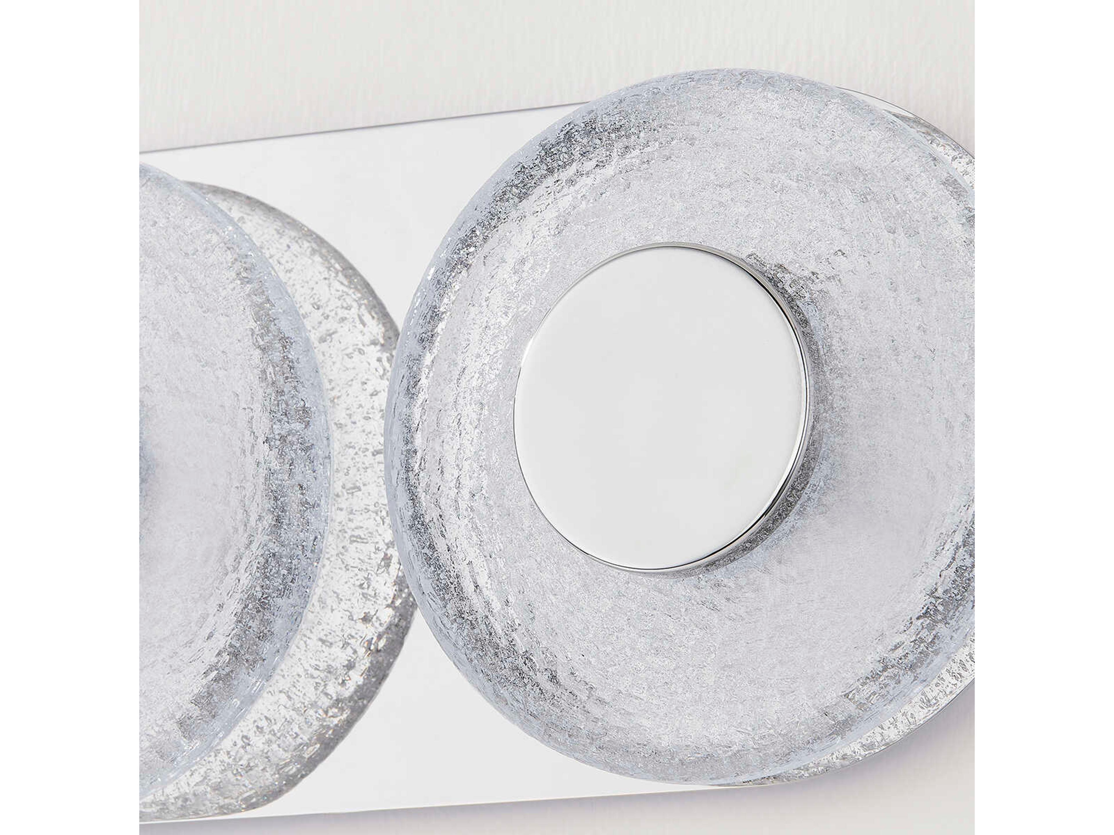 Corbett Lighting Pearl 3-Light Polished Nickel Glass LED Vanity Light