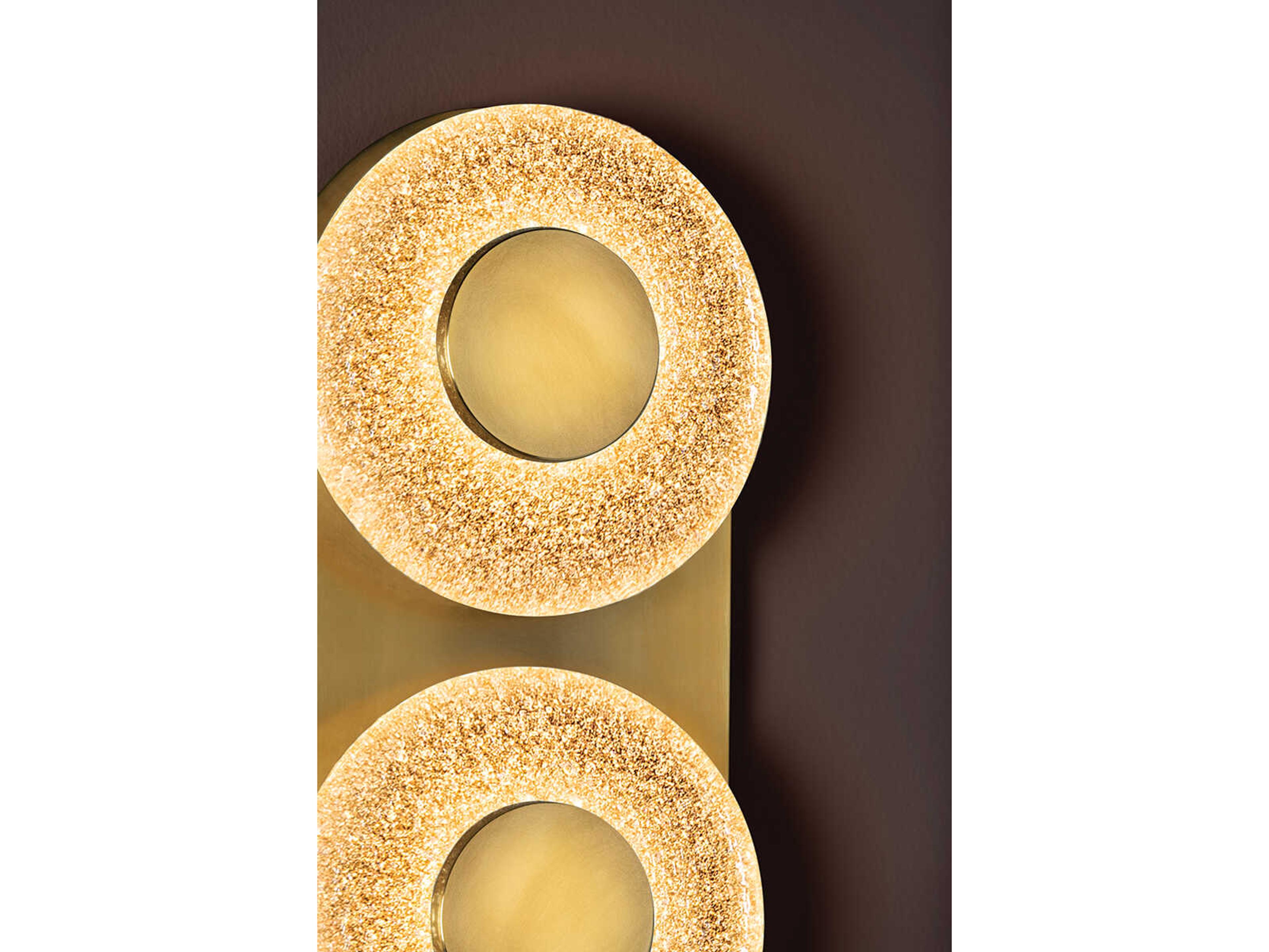 Corbett Lighting Pearl 3-Light Vintage Brass Glass LED Vanity Light