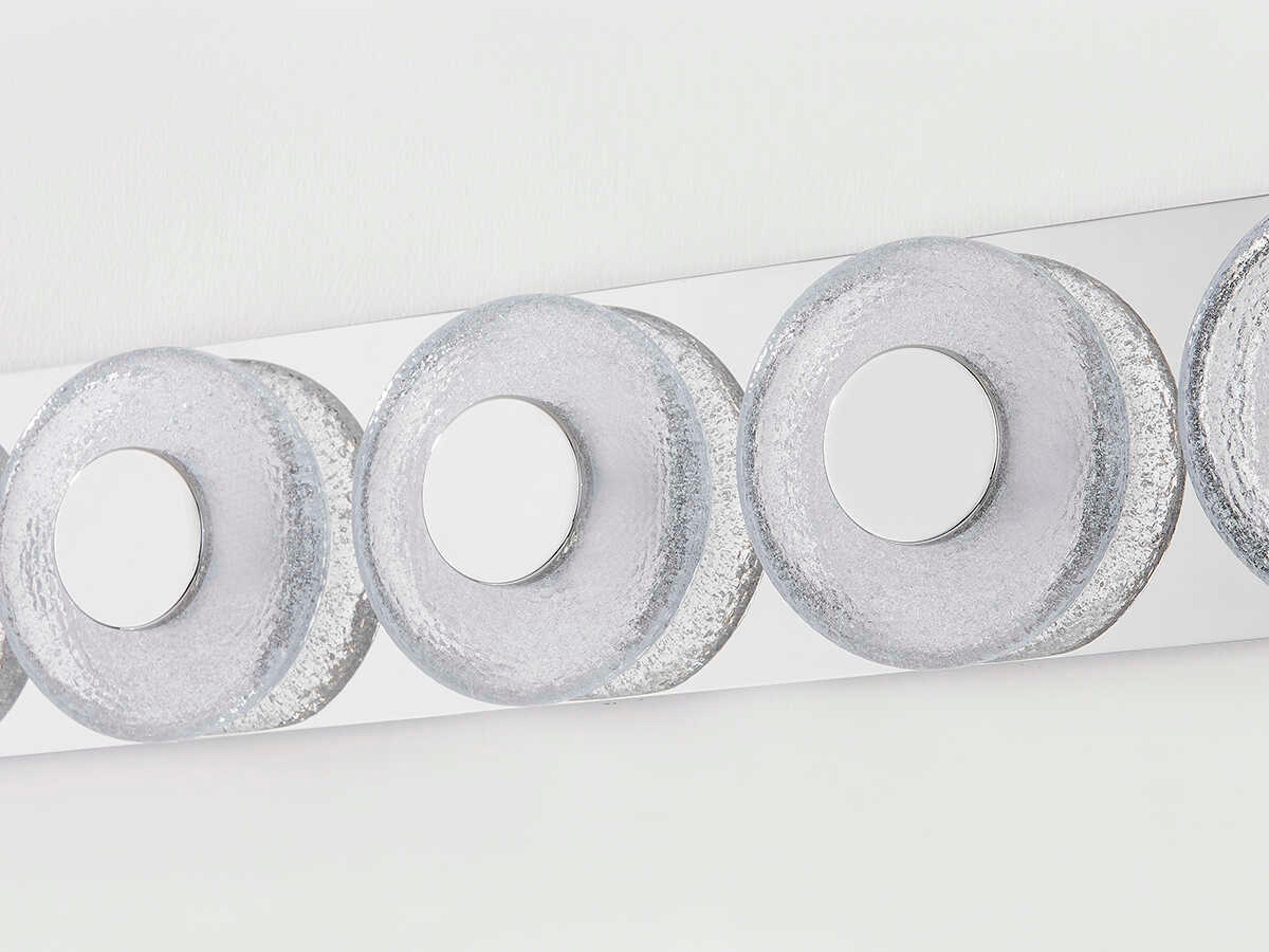 Corbett Lighting Pearl 5-Light Polished Nickel Glass LED Vanity Light