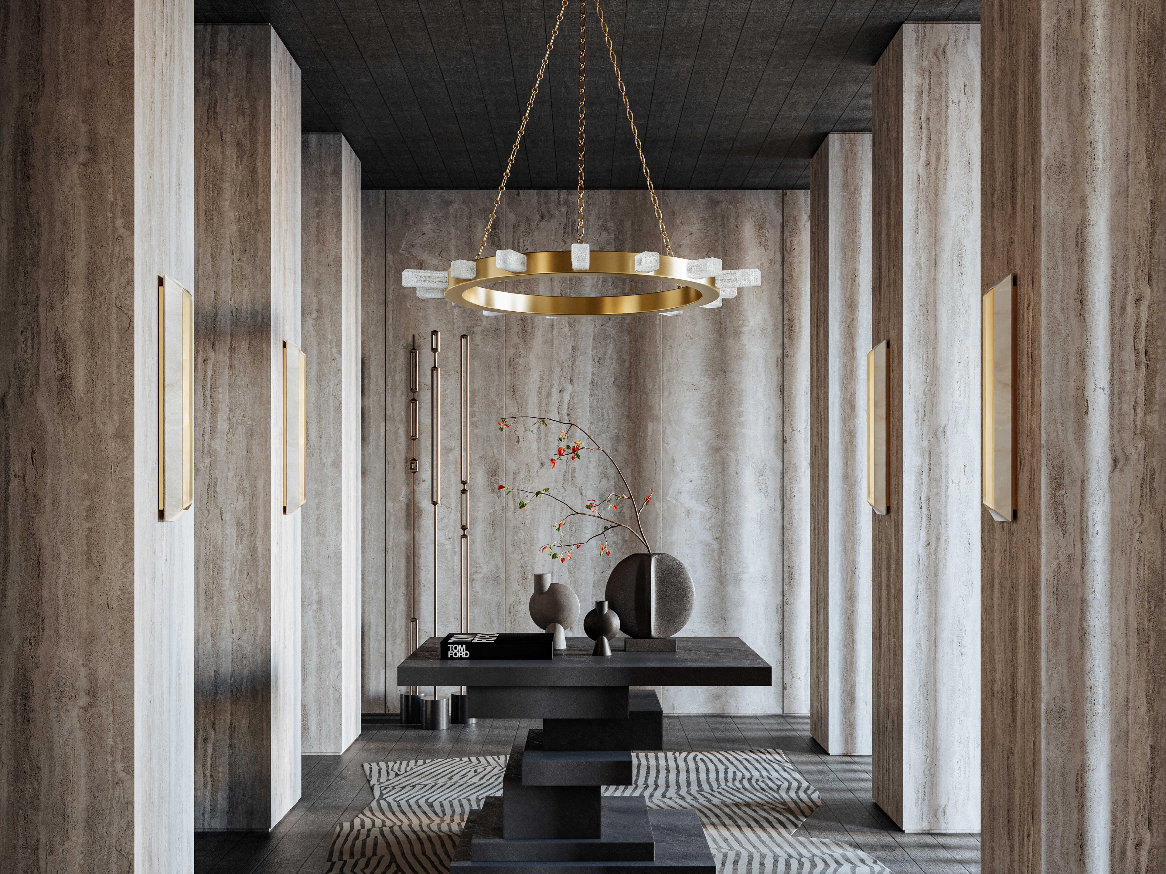 Corbett Lighting Perth 1-Light Vintage Brass LED Wall Sconce