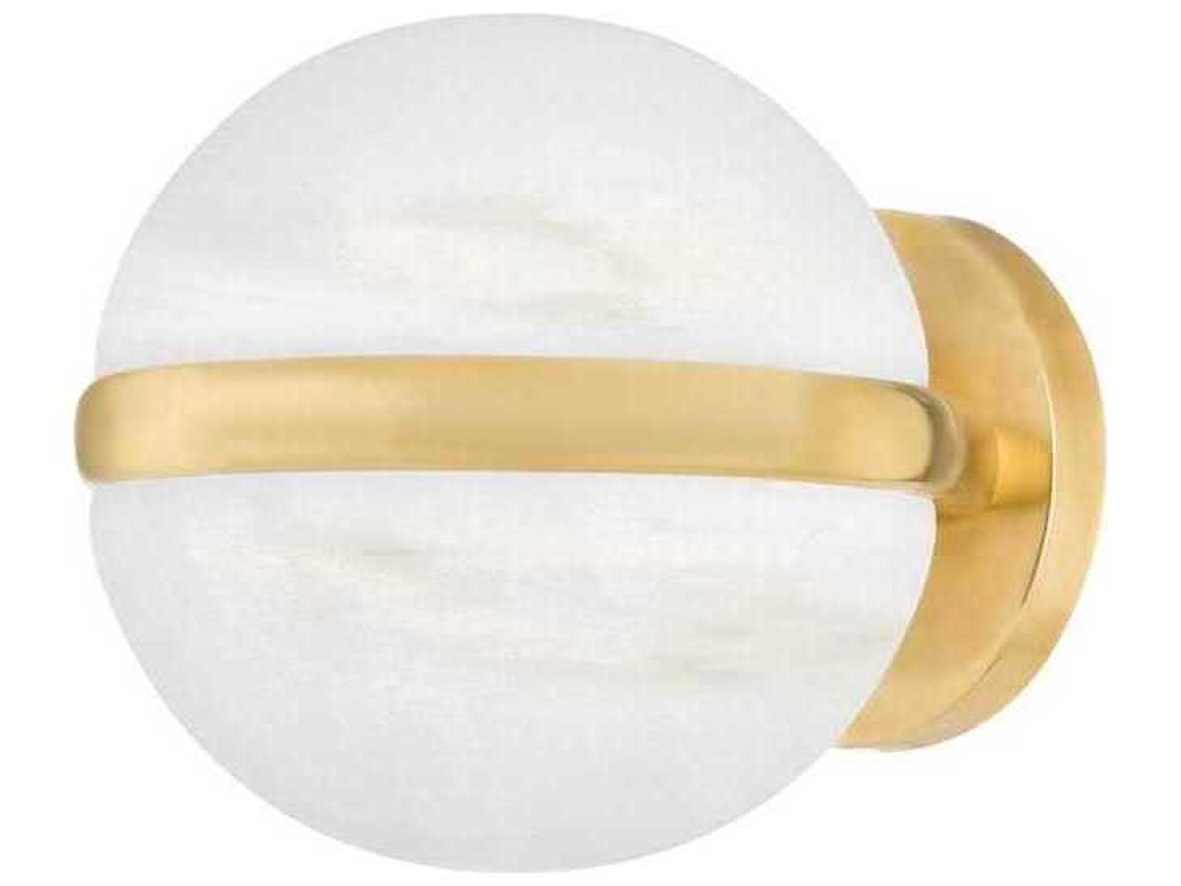 Corbett Lighting Kyomi 2-Light Vintage Brass Glass LED Wall Sconce