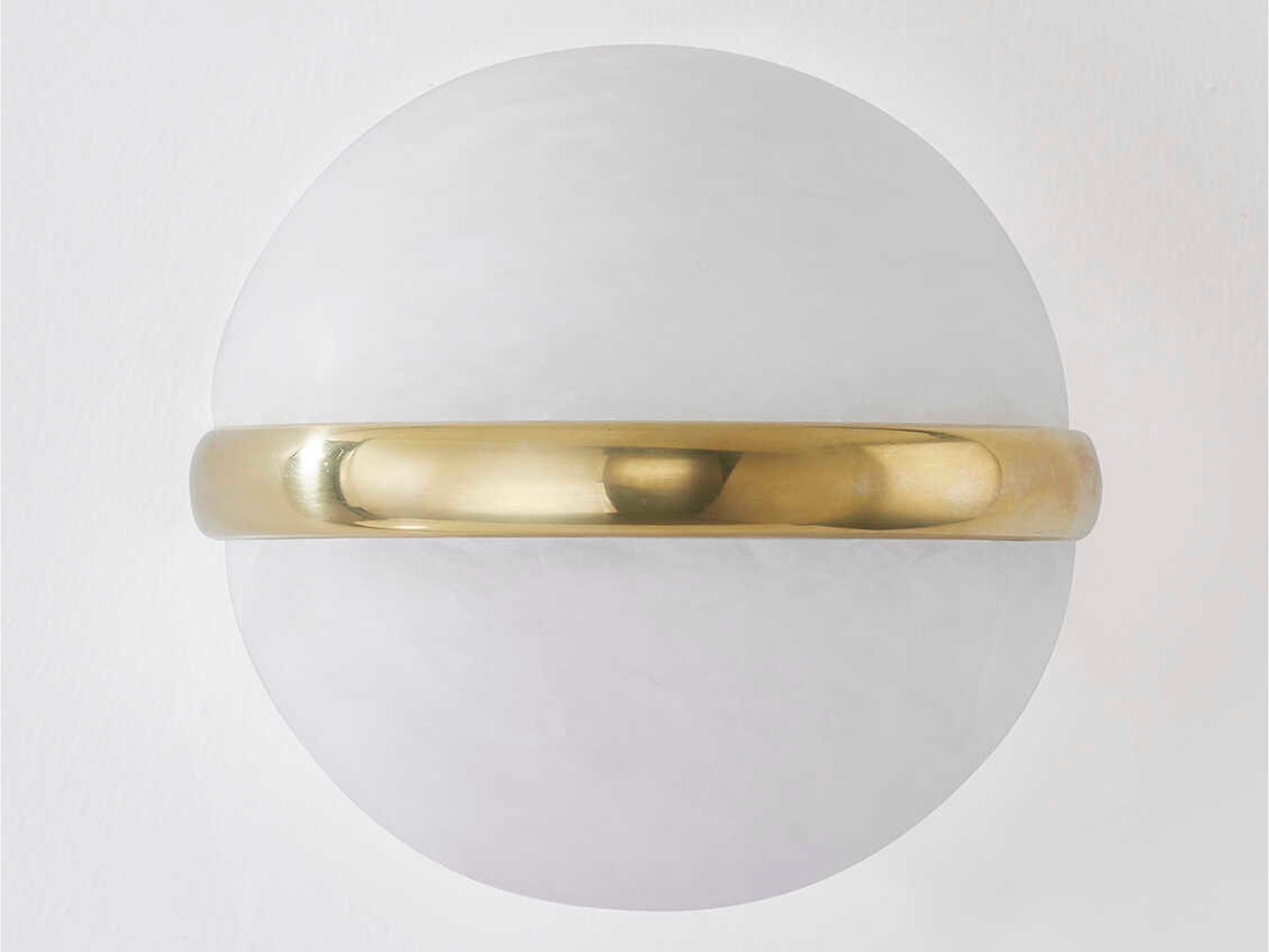 Corbett Lighting Kyomi 2-Light Vintage Brass Glass LED Wall Sconce