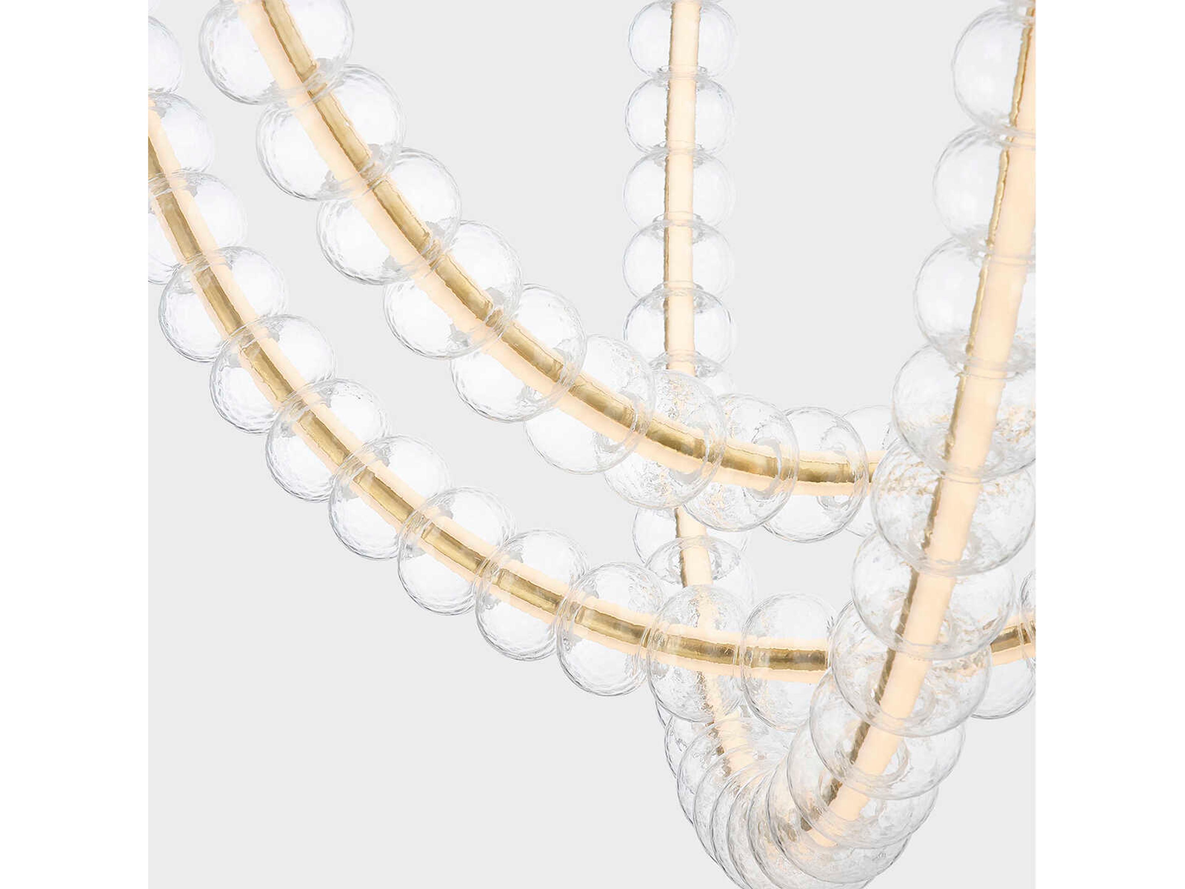 Corbett Lighting Celeste 3-Light Vintage Brass LED Pendant