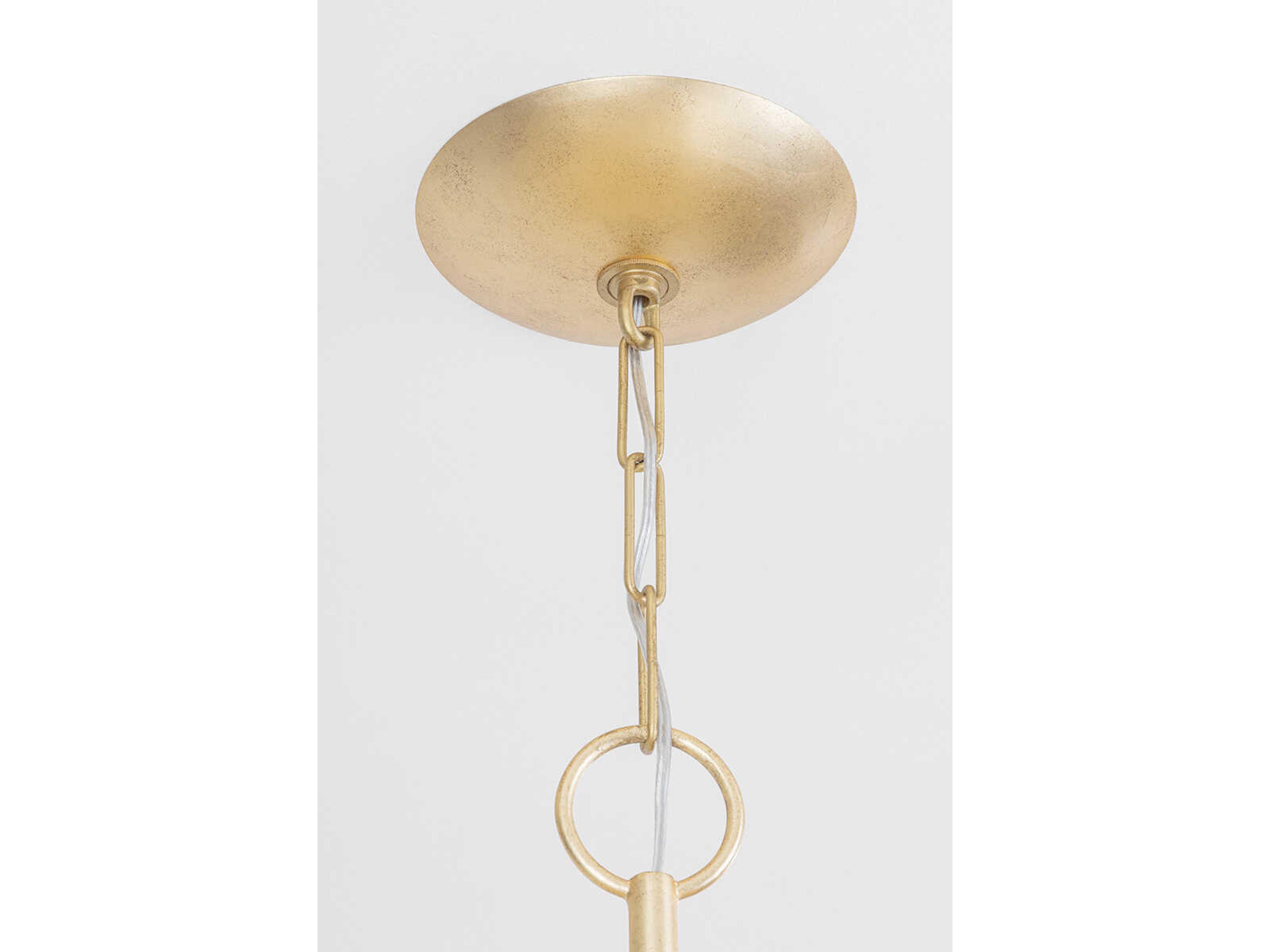 Corbett Lighting Aimi 12-Light Vintage Gold Leaf Pendant