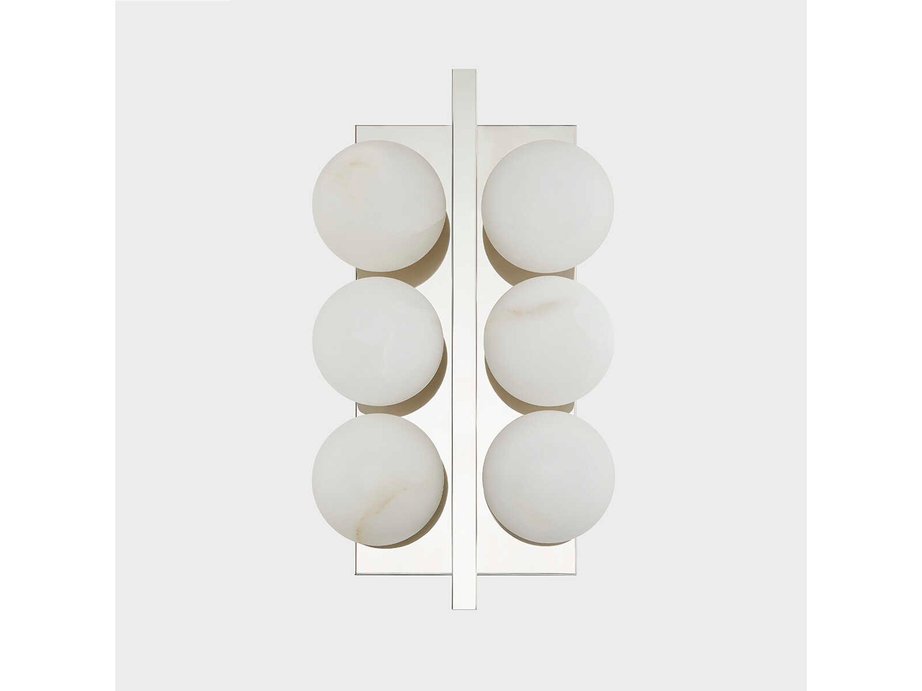 Corbett Lighting Emille 6-Light Polished Nickel Glass Vanity Light