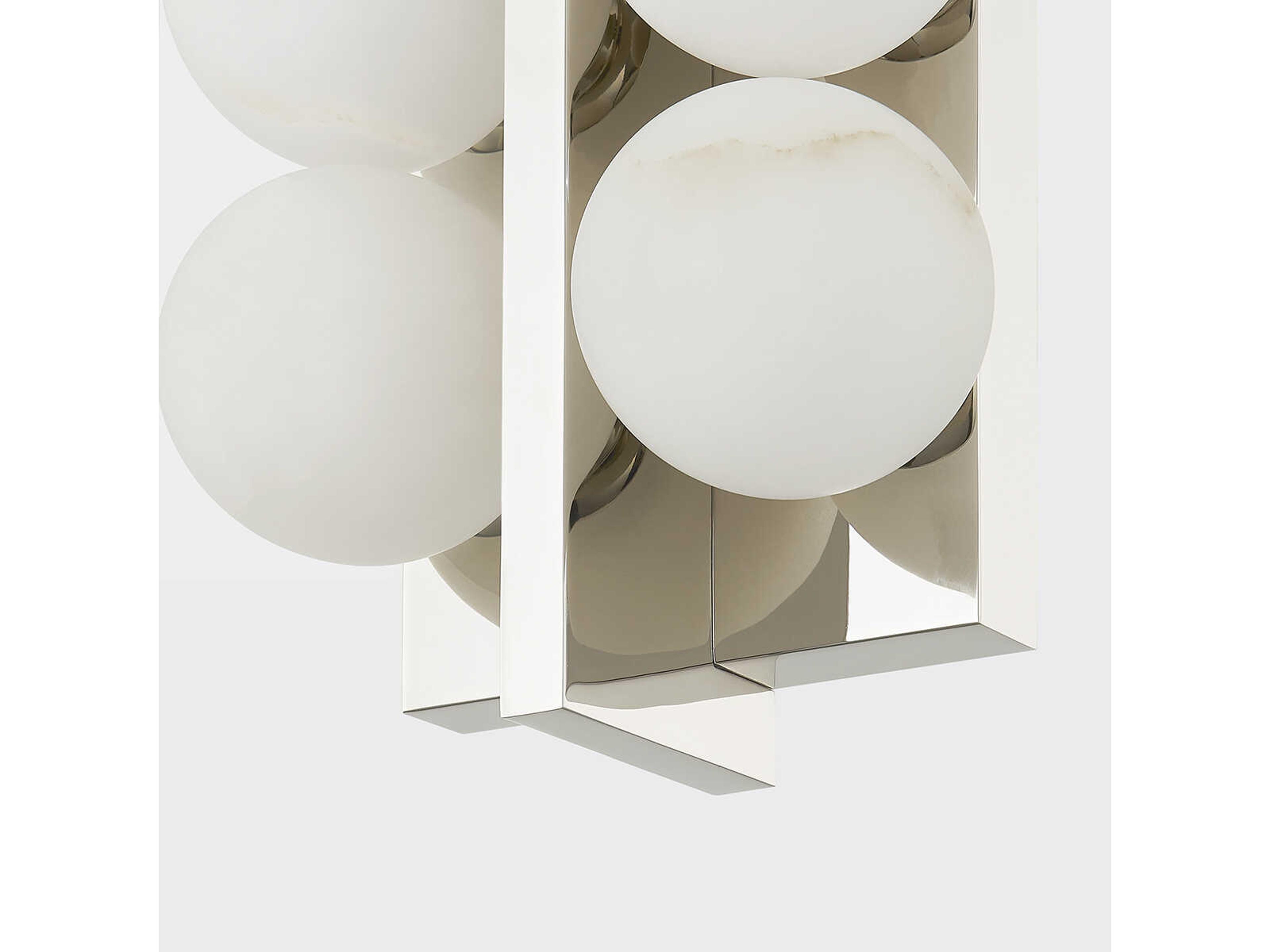 Corbett Lighting Emille 6-Light Polished Nickel Glass Vanity Light