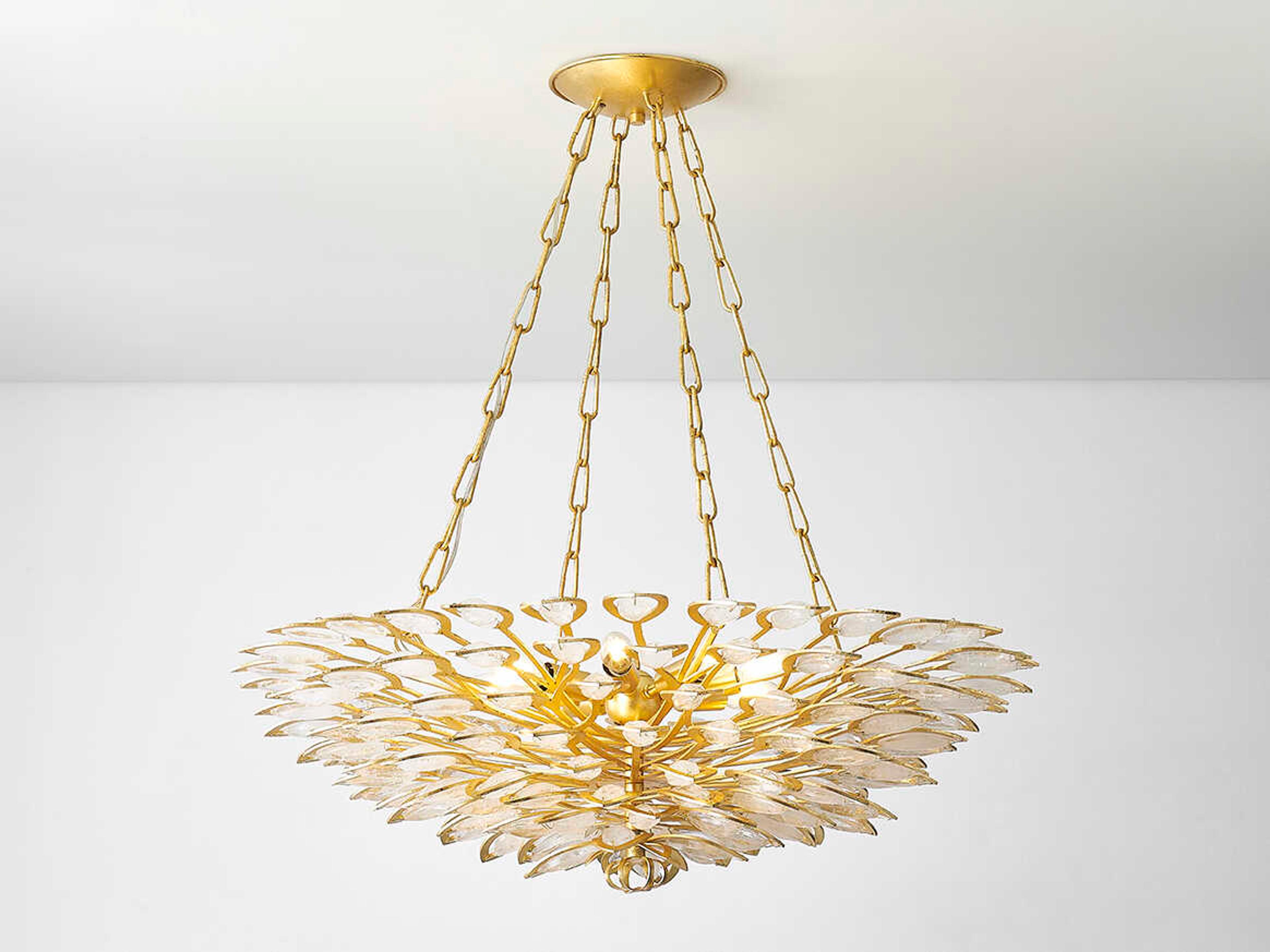 Corbett Lighting Vittoria 8-Light Gold Leaf Candelabra Chandelier