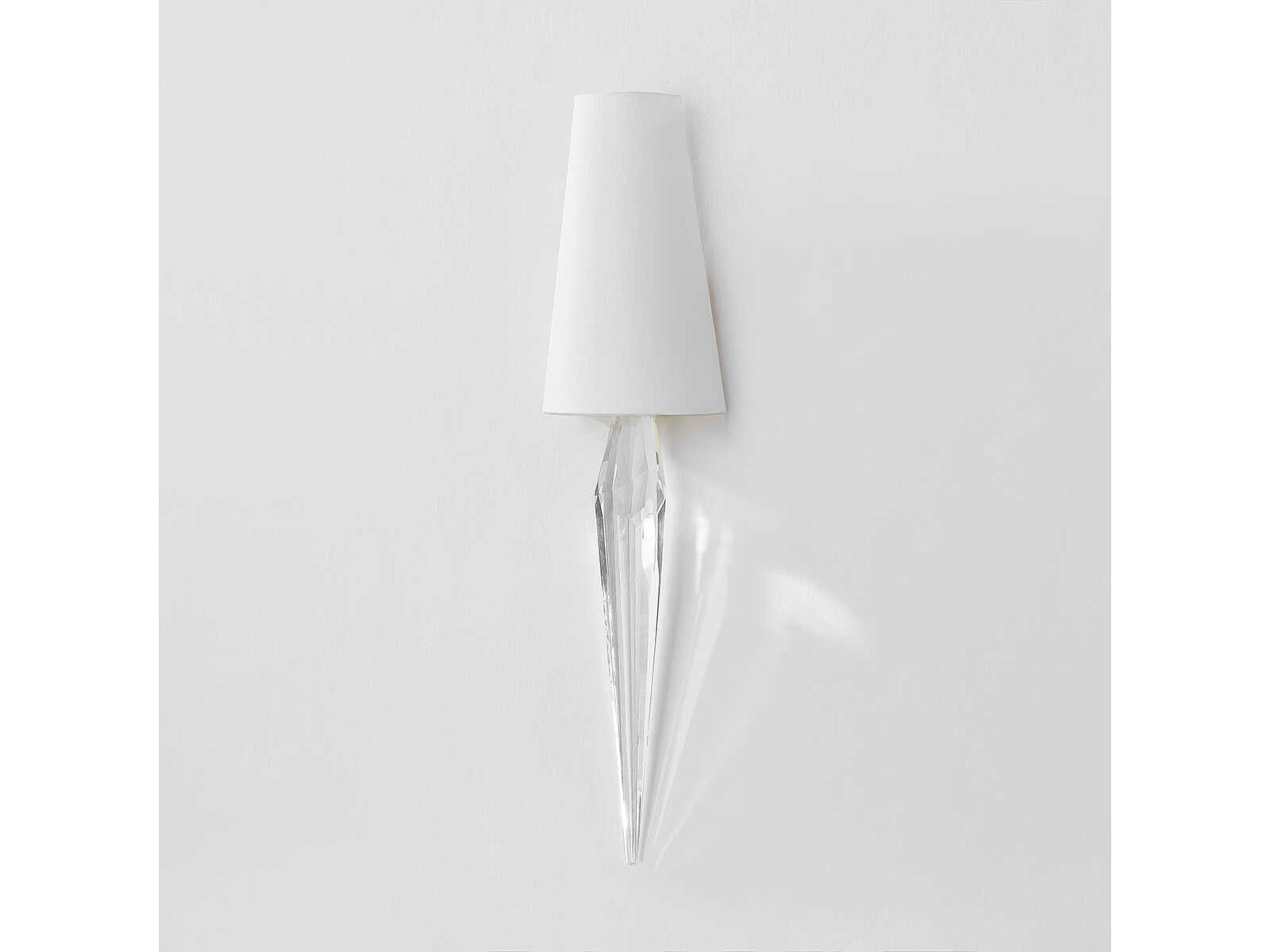 Corbett Lighting Alps 1-Light Vintage Polished Brass White Wall Sconce