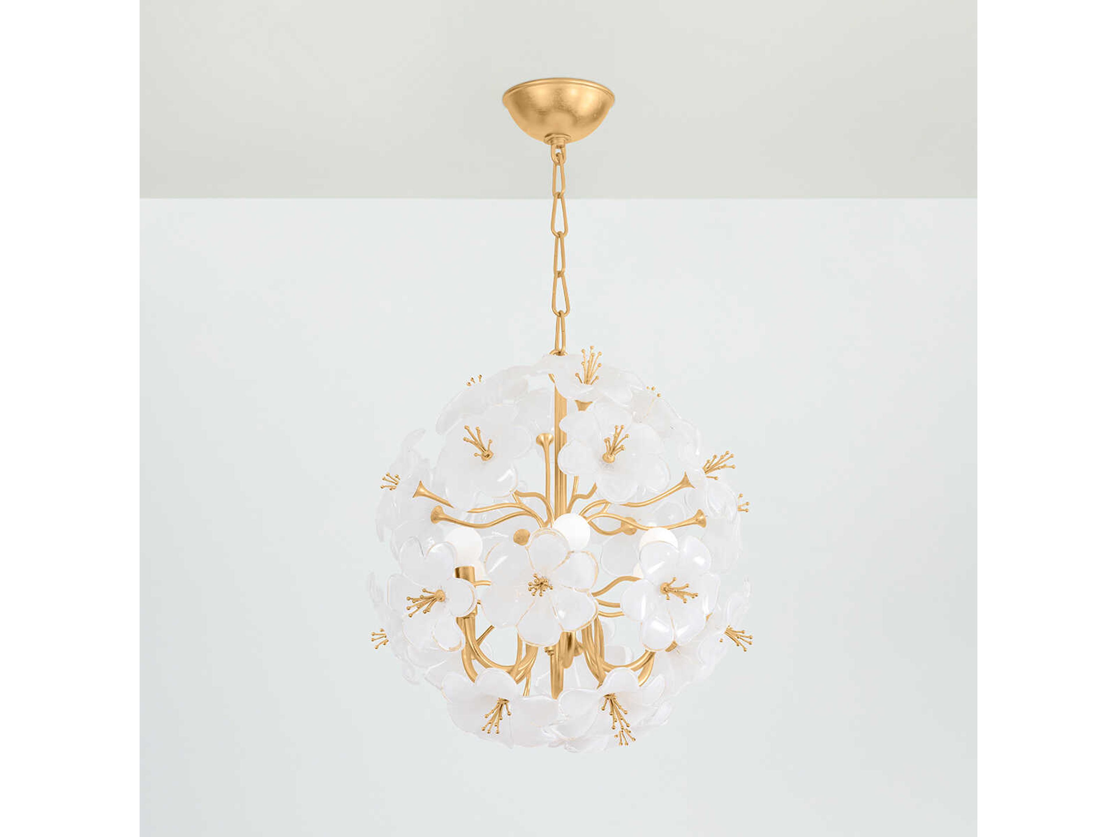 Corbett Lighting Hygea 6-Light Gold Leaf Sputnik Pendant