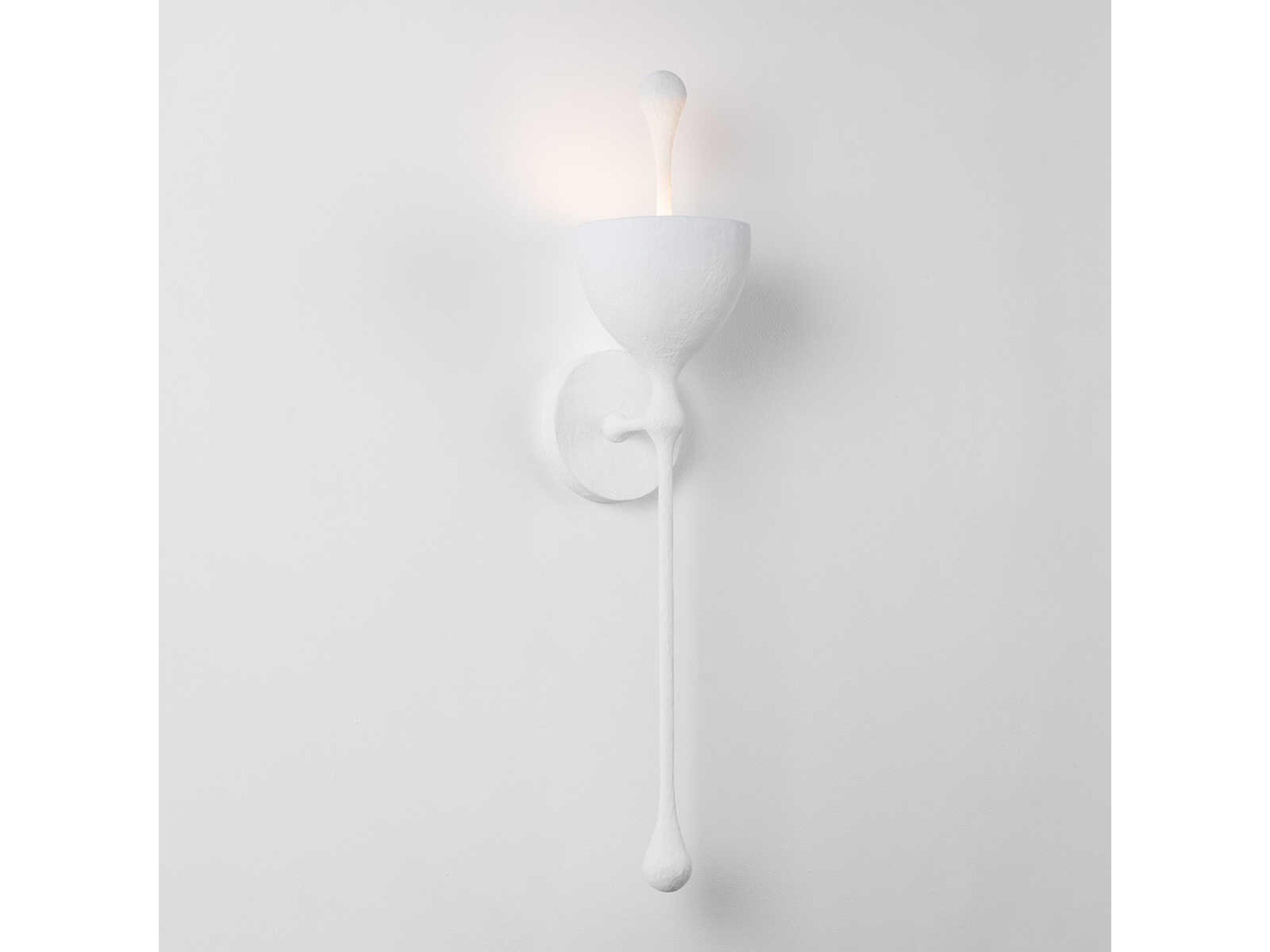 Corbett Lighting Antalya 1-Light Gesso White Wall Sconce