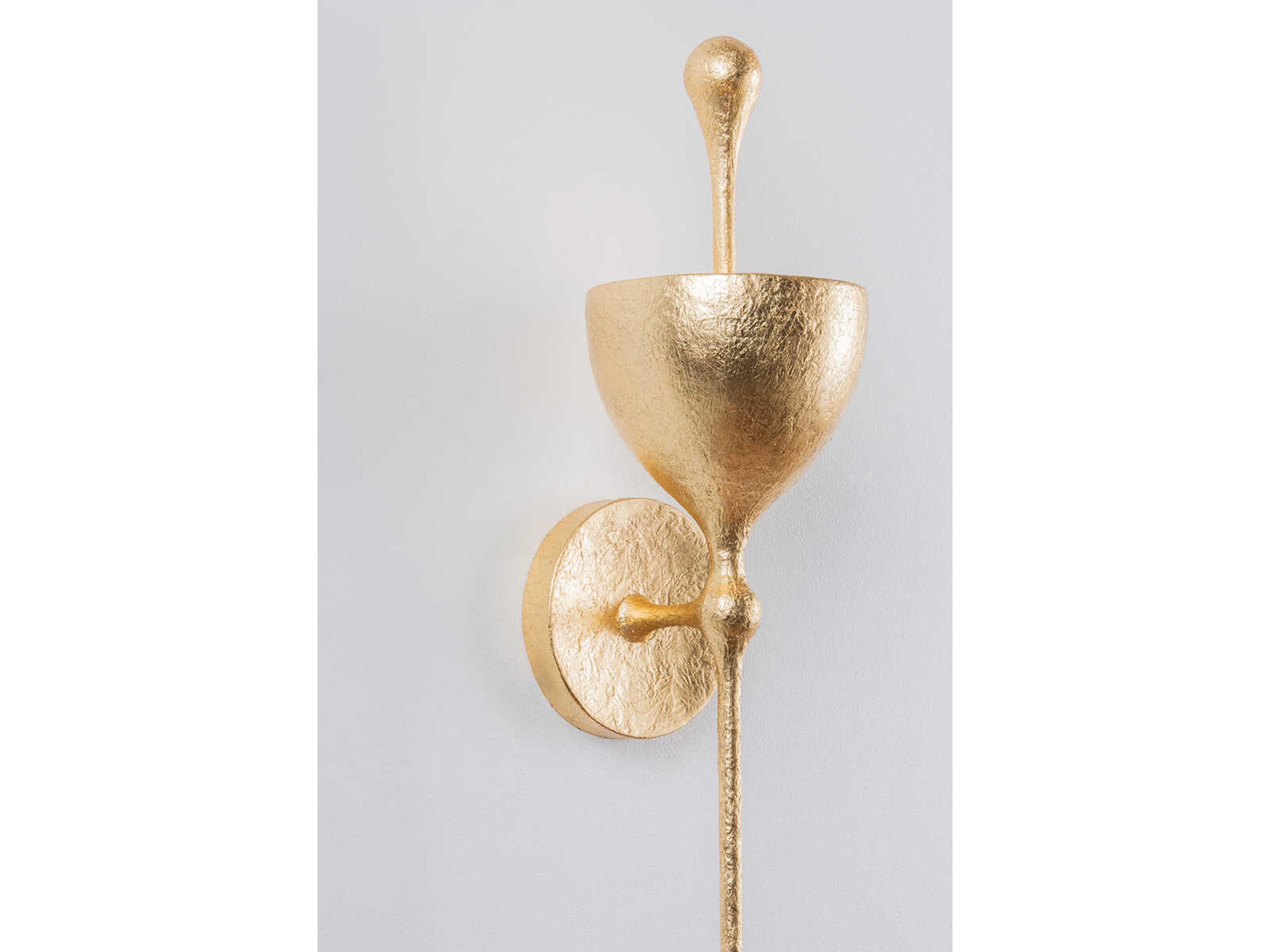 Corbett Lighting Antalya 1-Light Vintage Gold Leaf Wall Sconce