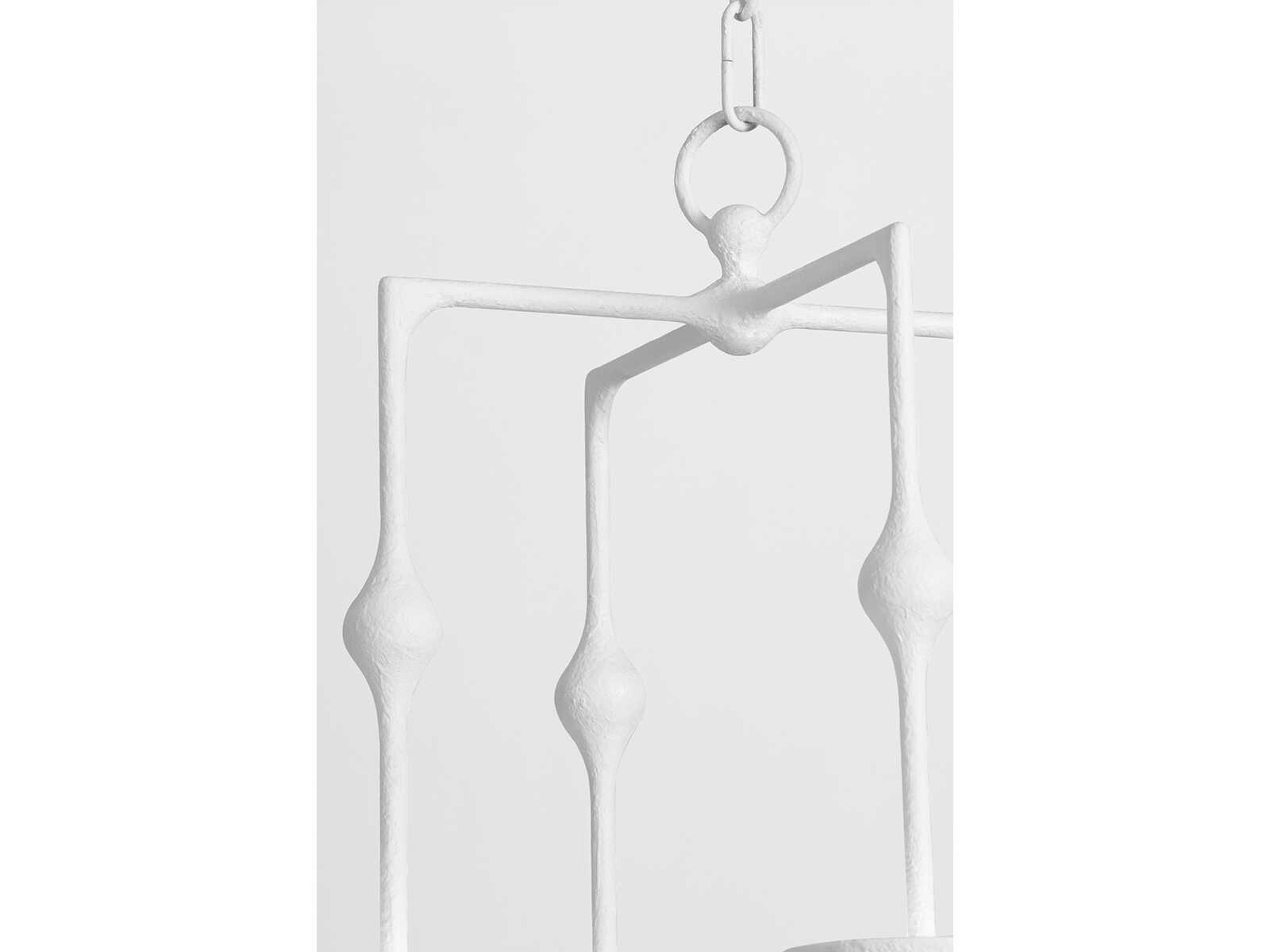 Corbett Lighting Antalya 4-Light Gesso White Geometric Pendant