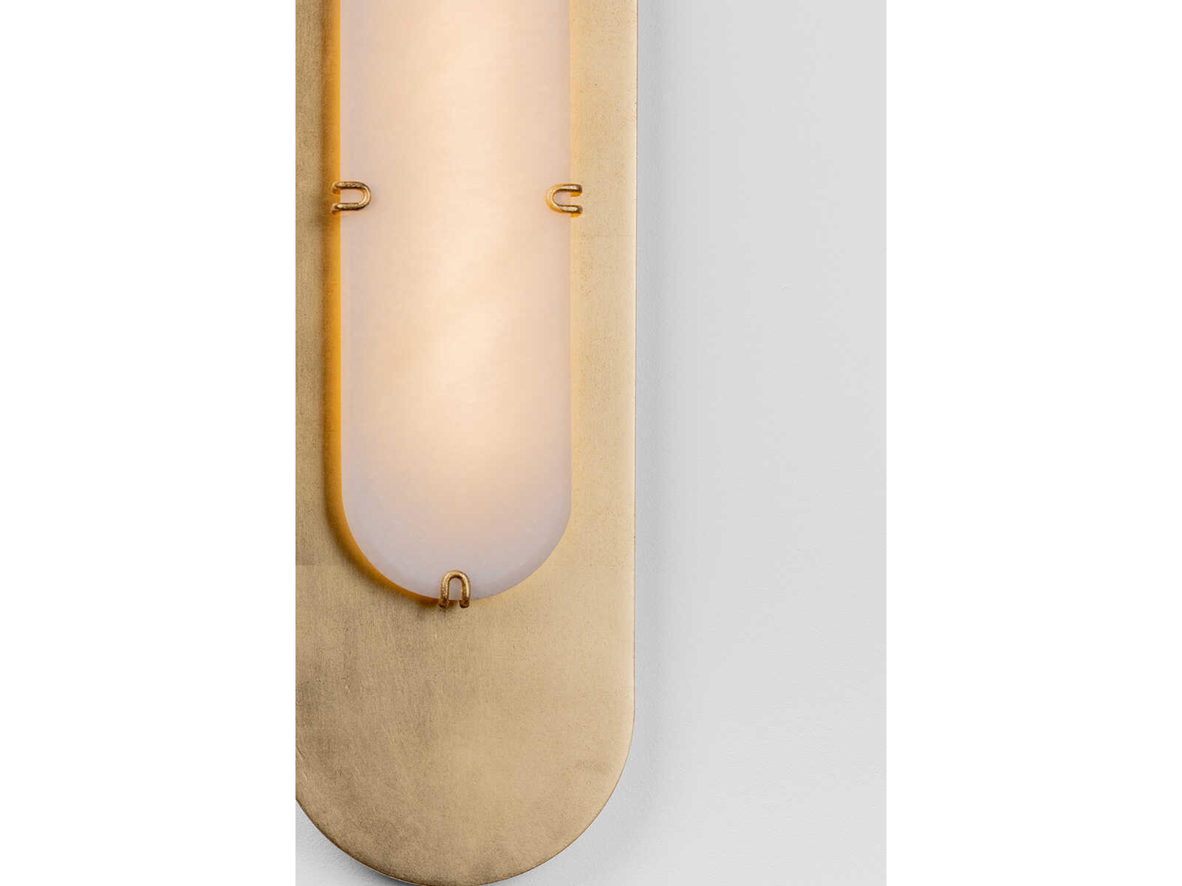 Corbett Lighting Alexandrite 1-Light Vintage Gold Leaf Wall Sconce