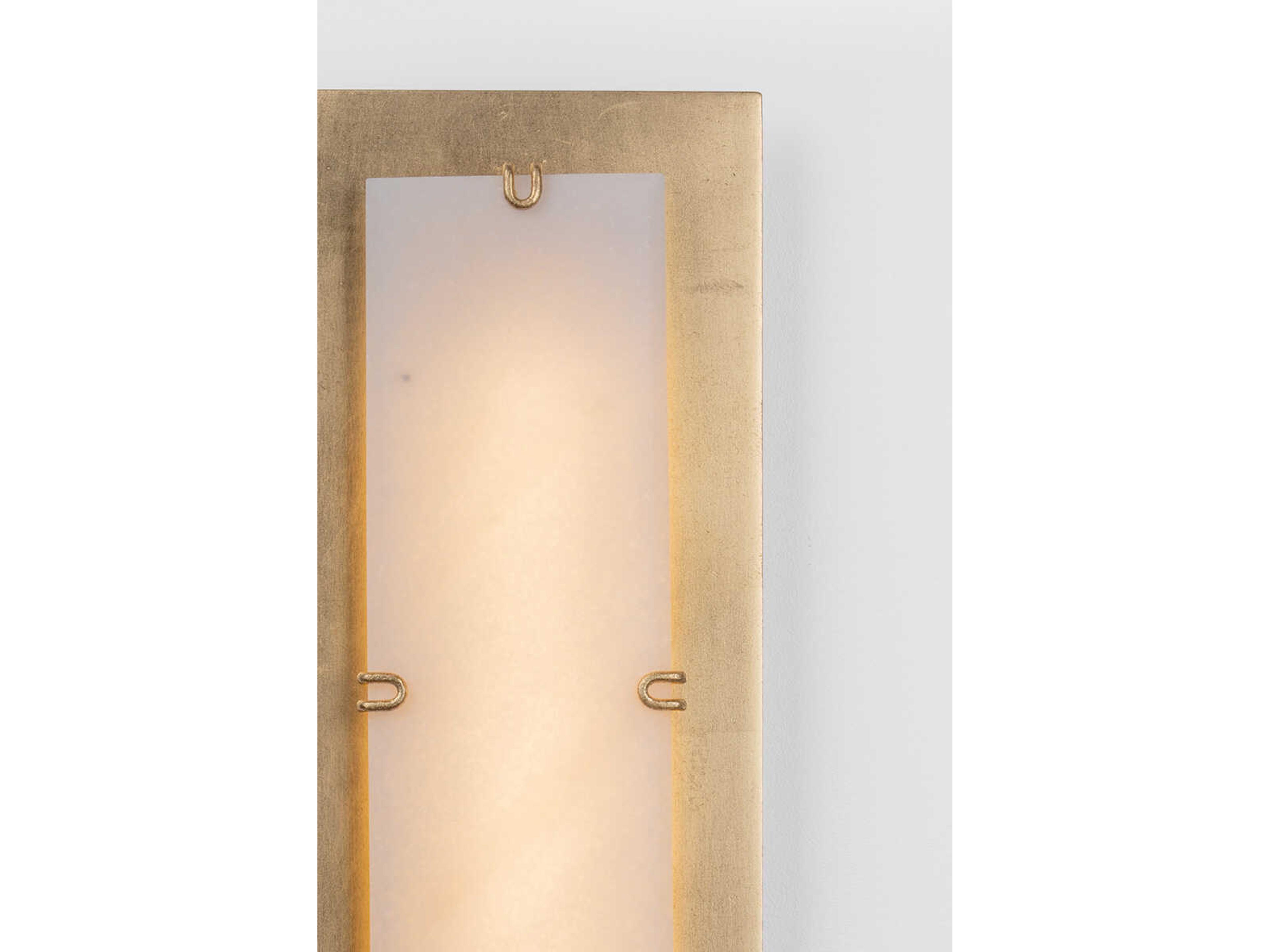 Corbett Lighting Alexandrite 1-Light Vintage Gold Leaf Wall Sconce